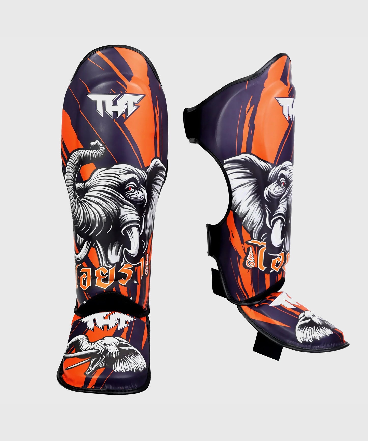Tuff Aiyara Schienbeinschoner - Schwarz/Orange