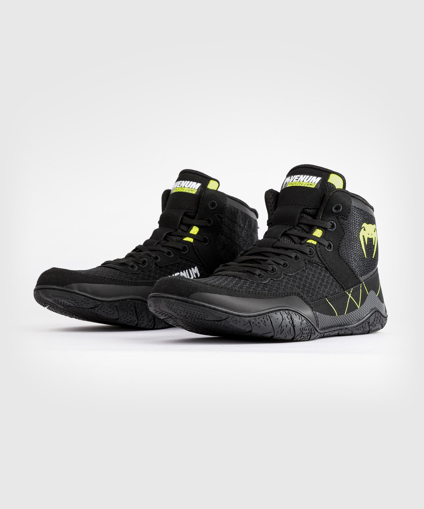 Venum Training Camp 4.0 Elite Wrestling Schuhe - Schwarz/Neon Grün