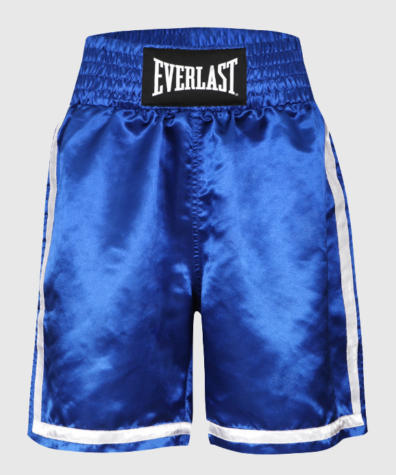 Everlast Compétition Pantalones Cortos de Boxeo - Azul/Blanco
