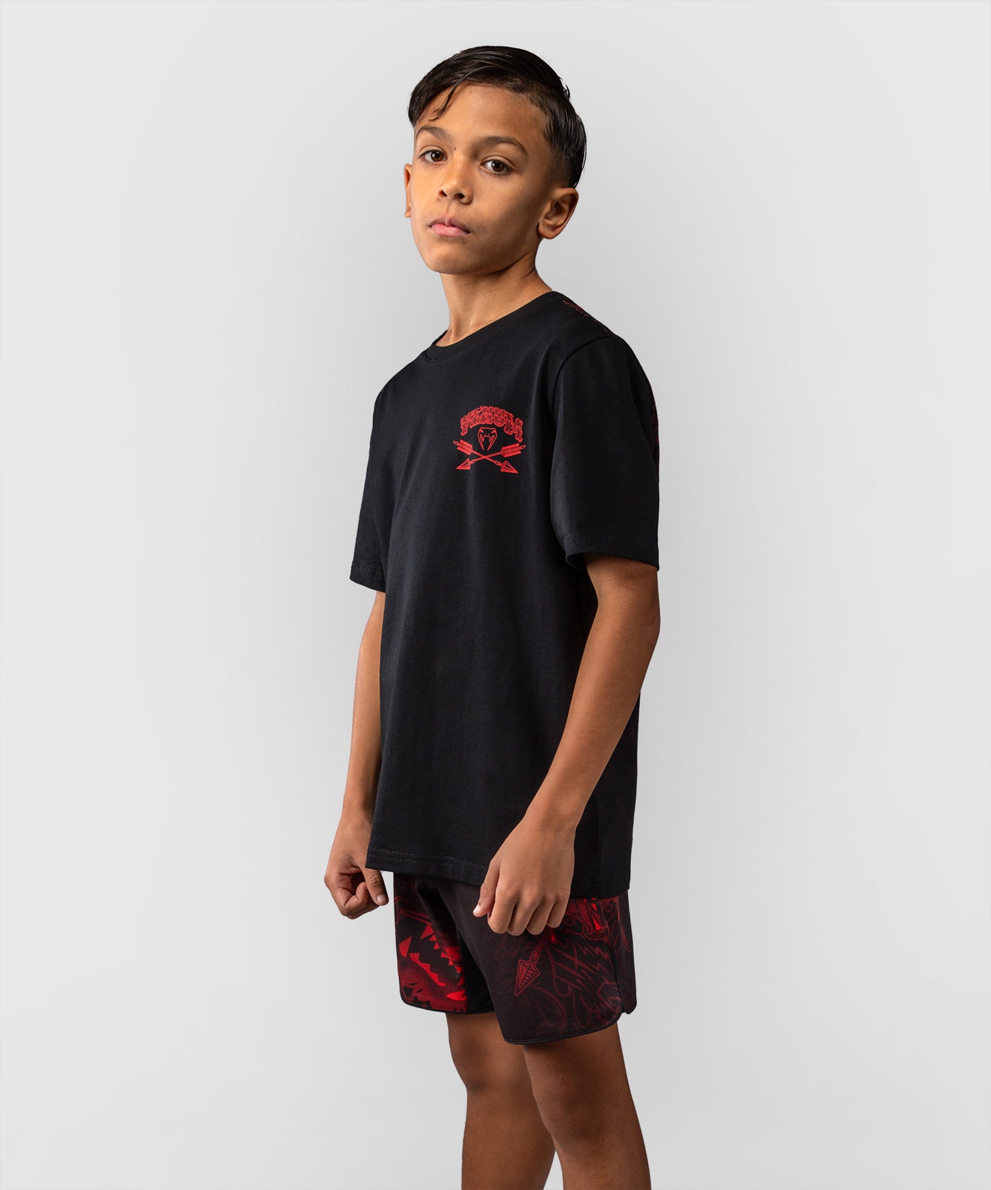 T-shirt Pour Enfants Venum Wolf Atak – Noir/Rouge