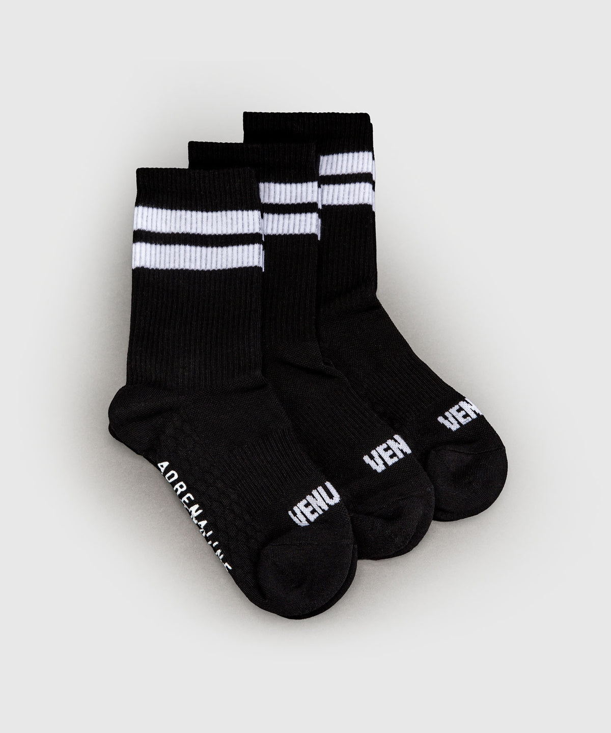 Chaussettes montantes lot de 3 paires Venum Adrenaline - Noir/Blanc