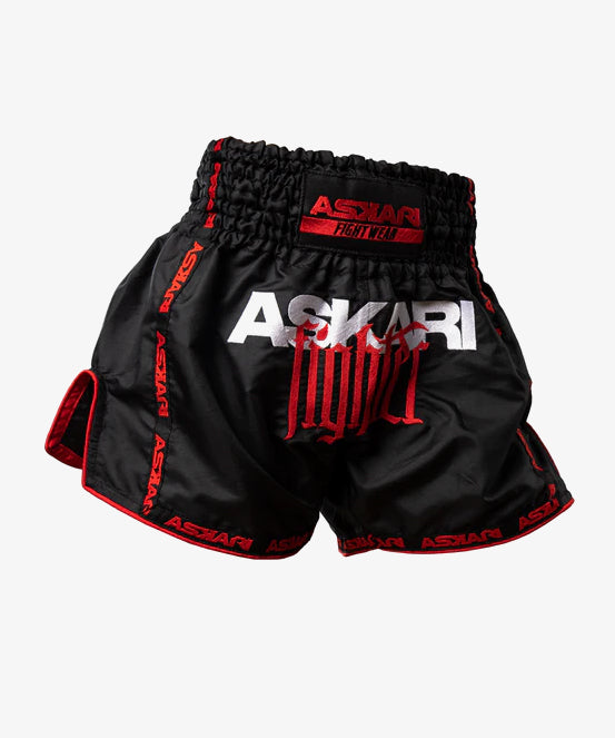 Askari Warcry Pantaloncini da Muay Thai - Nero