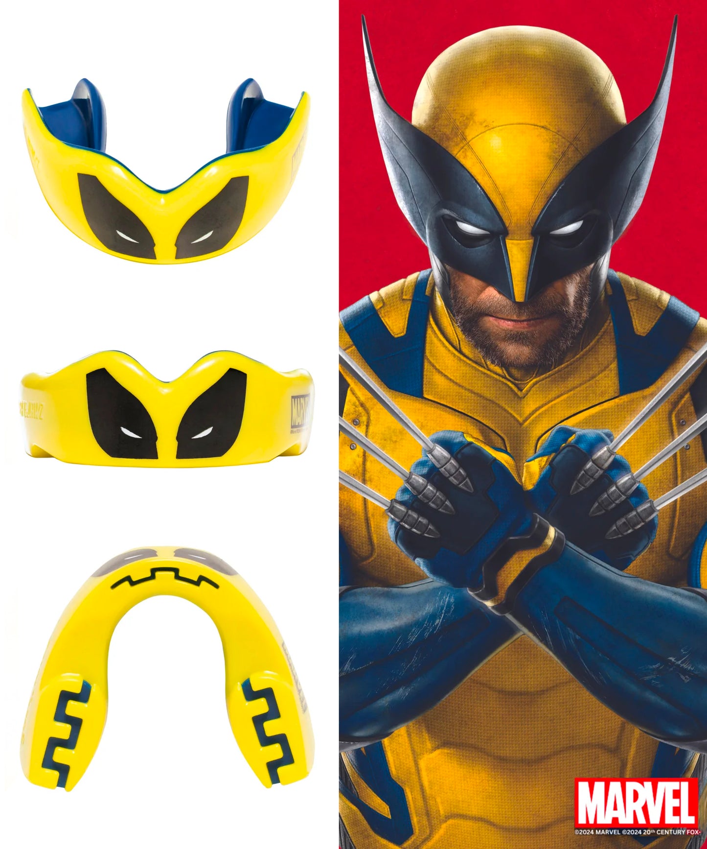 Safejawz Marvel X-Men Wolverine Protector Bucal - Amarillo