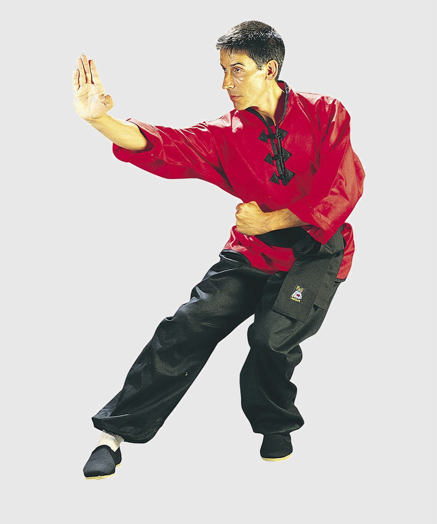 Fujimae Kung-Fu Anzug - Rot/Schwarz
