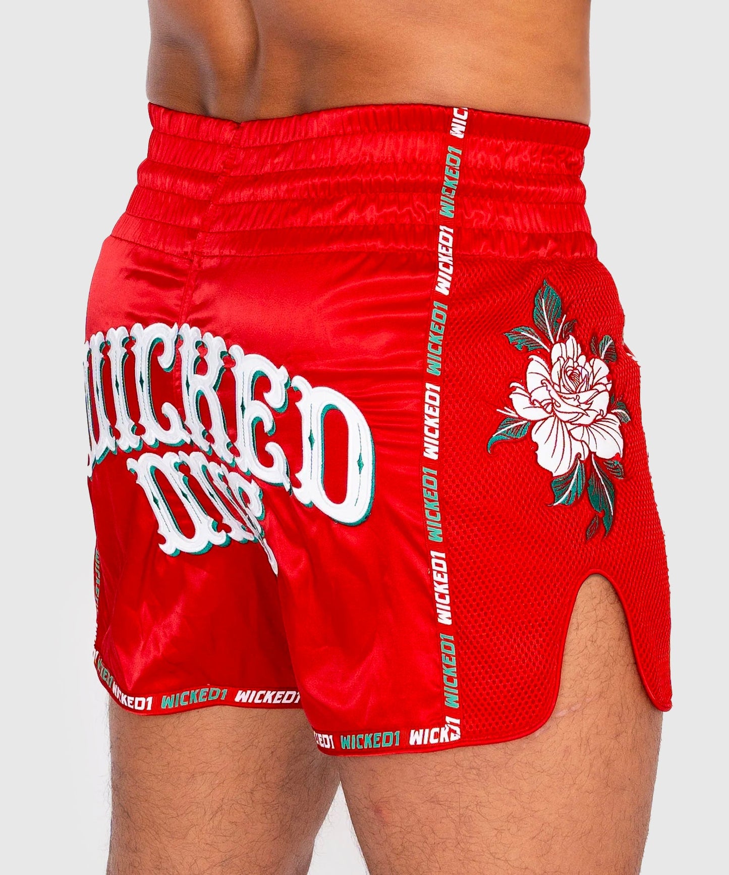Wicked One Bandido Pantaloncini da Muay Thai - Rosso