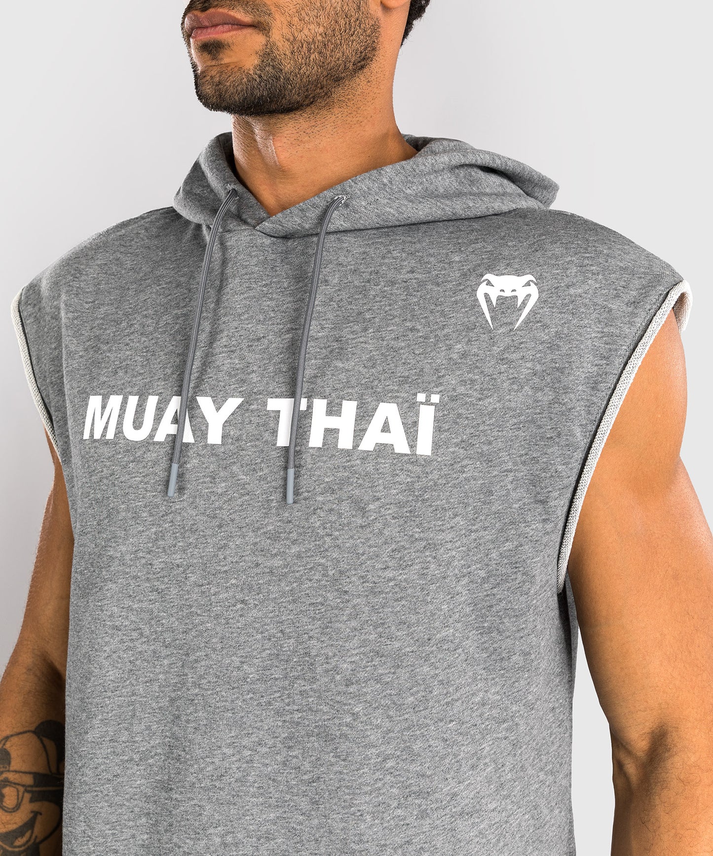 Venum Muay Thai VT Ärmelloser Kapuzenpullover – Meliert Grau