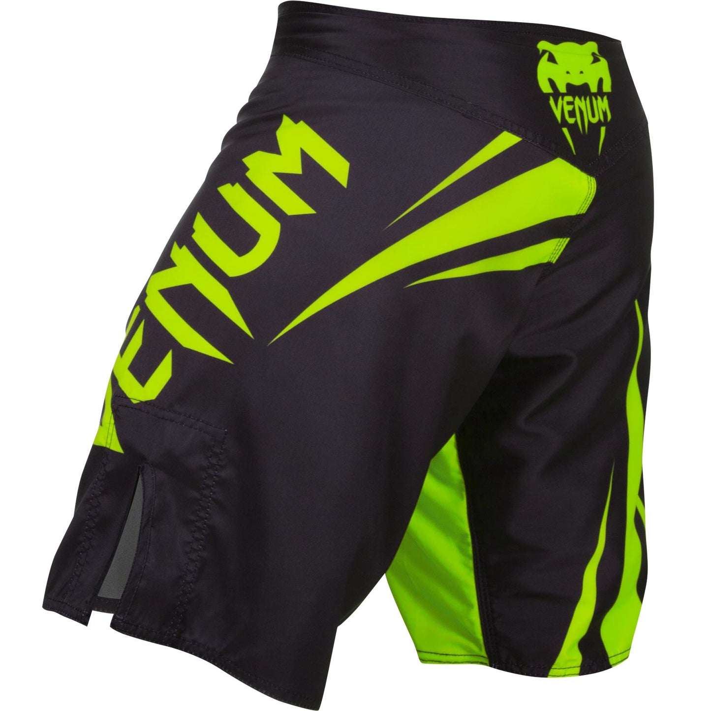 Fightshort Venum Challenger - Noir/Jaune Fluo