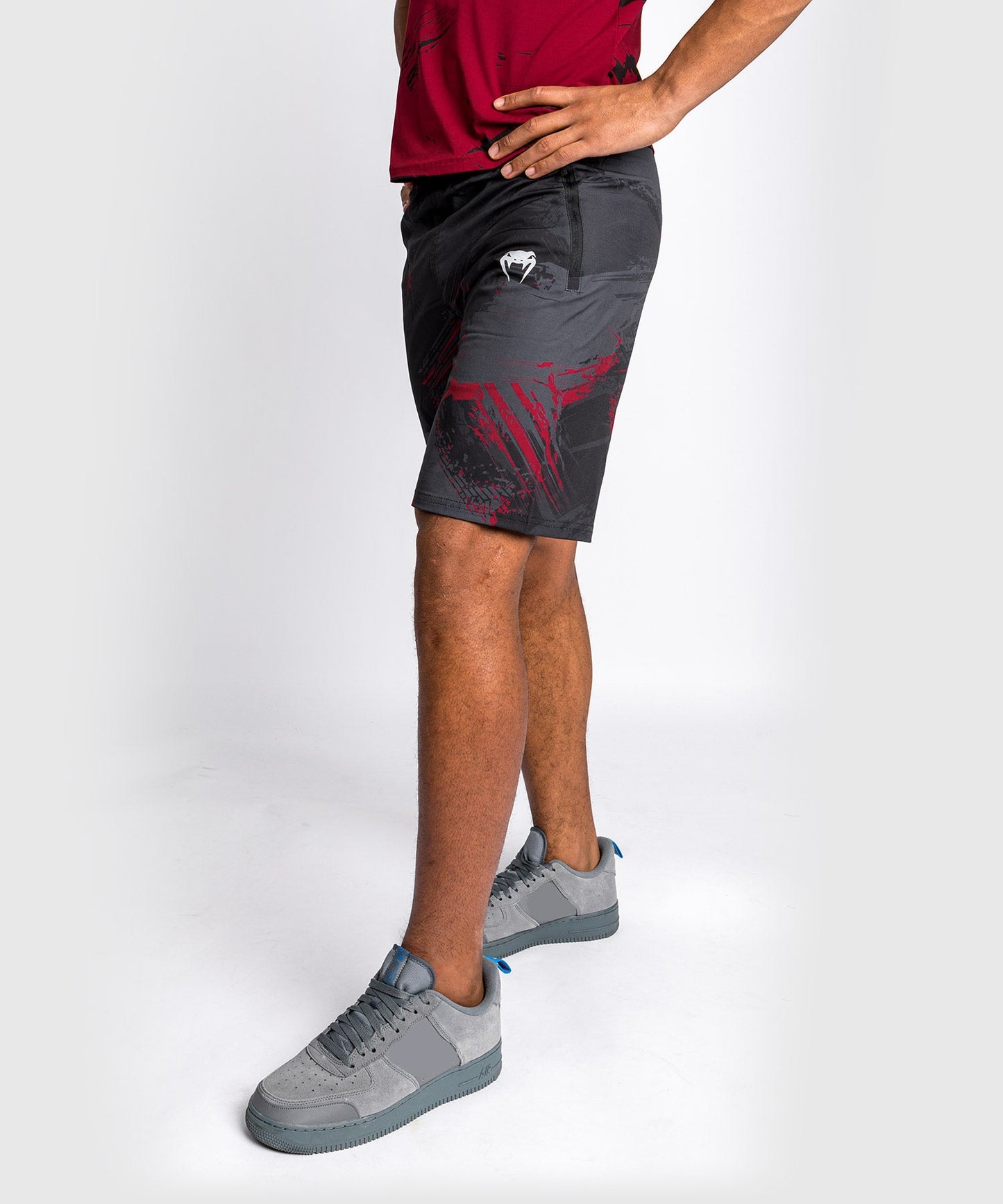 Venum Authentic Fight Week 2.0 UFC Training Shorts - Schwarz/Rot