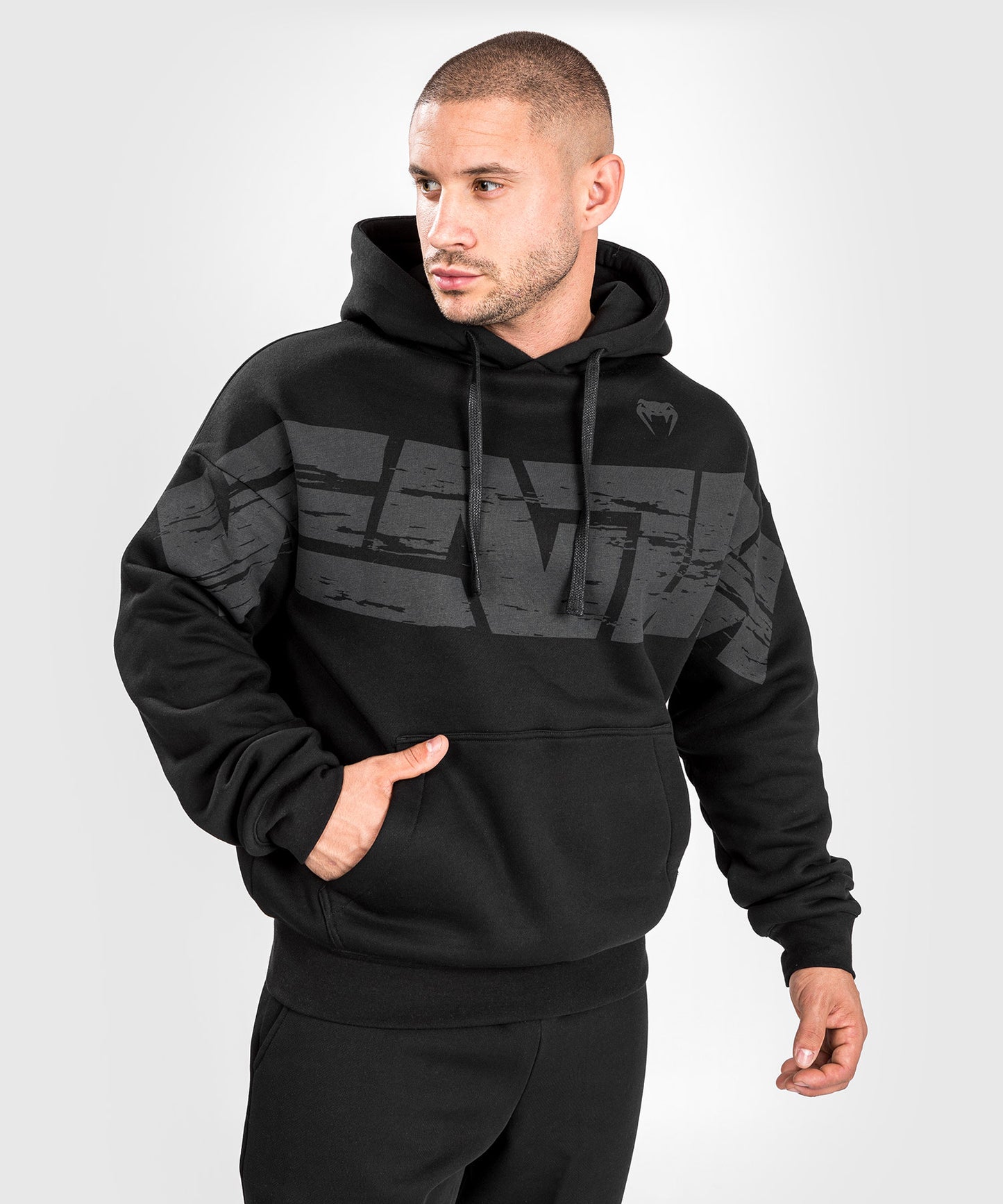 VENUM CONNECT XL SUDADERA CON CAPUCHA - OVERSIZE FIT - NEGRO