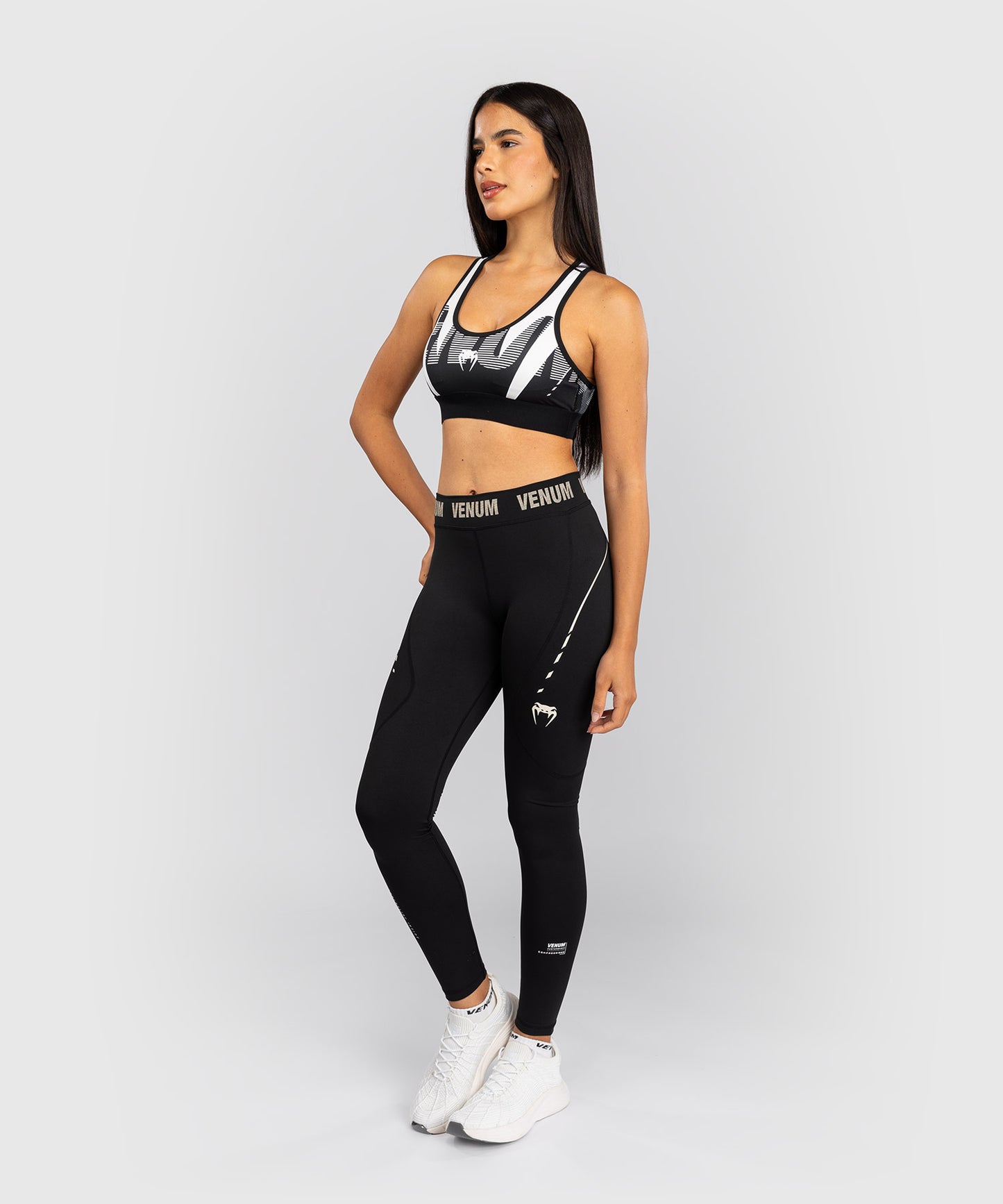 Legging Femme Venum Adrenaline – Noir/Ivoire