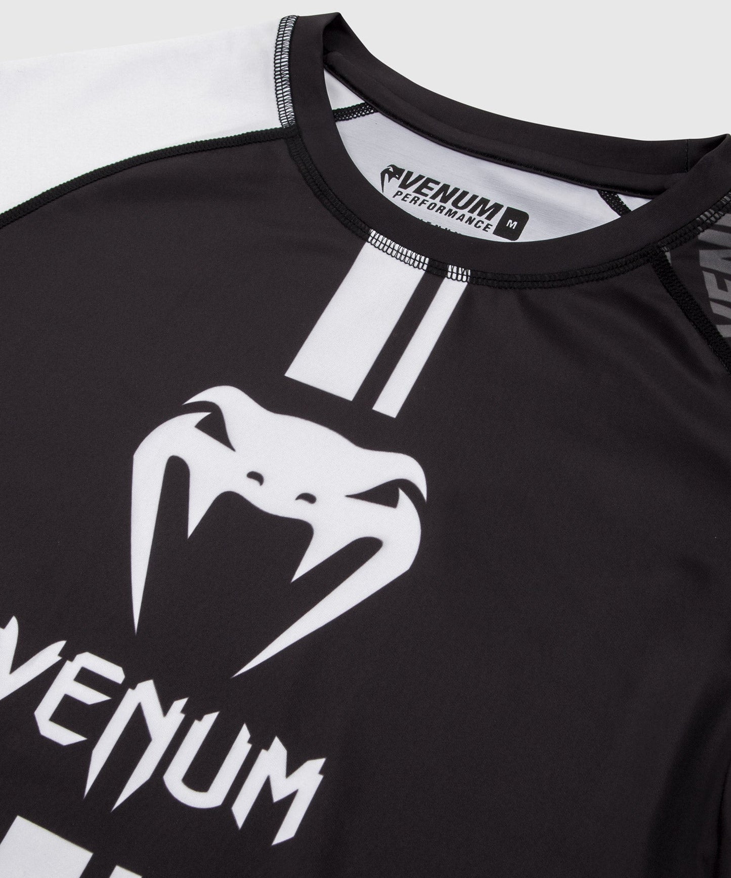 Venum Logos Rashguard - Schwarz/Weiß