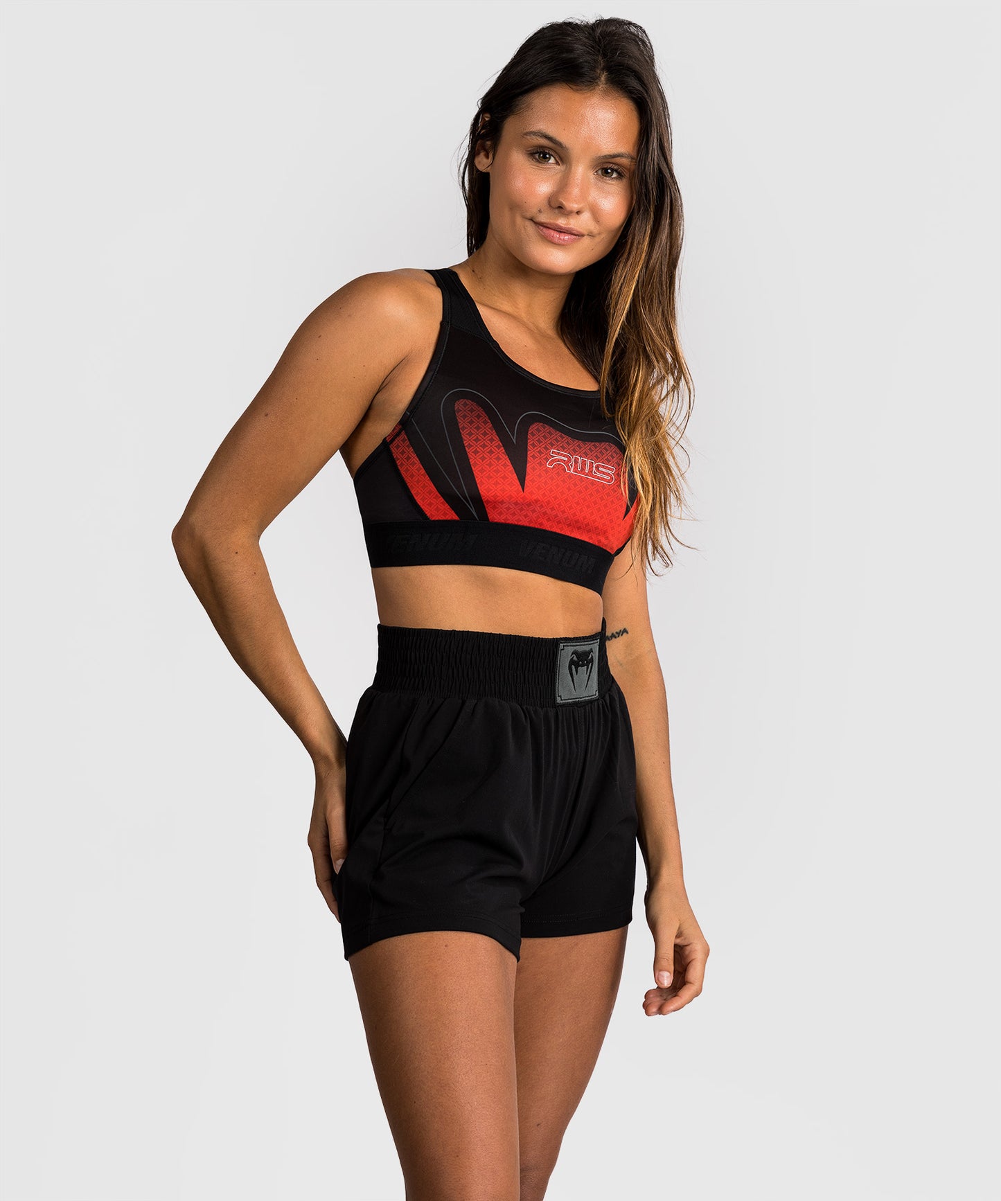 Venum x RWS 2.0 Damen Sport-BH – Schwarz/Rot