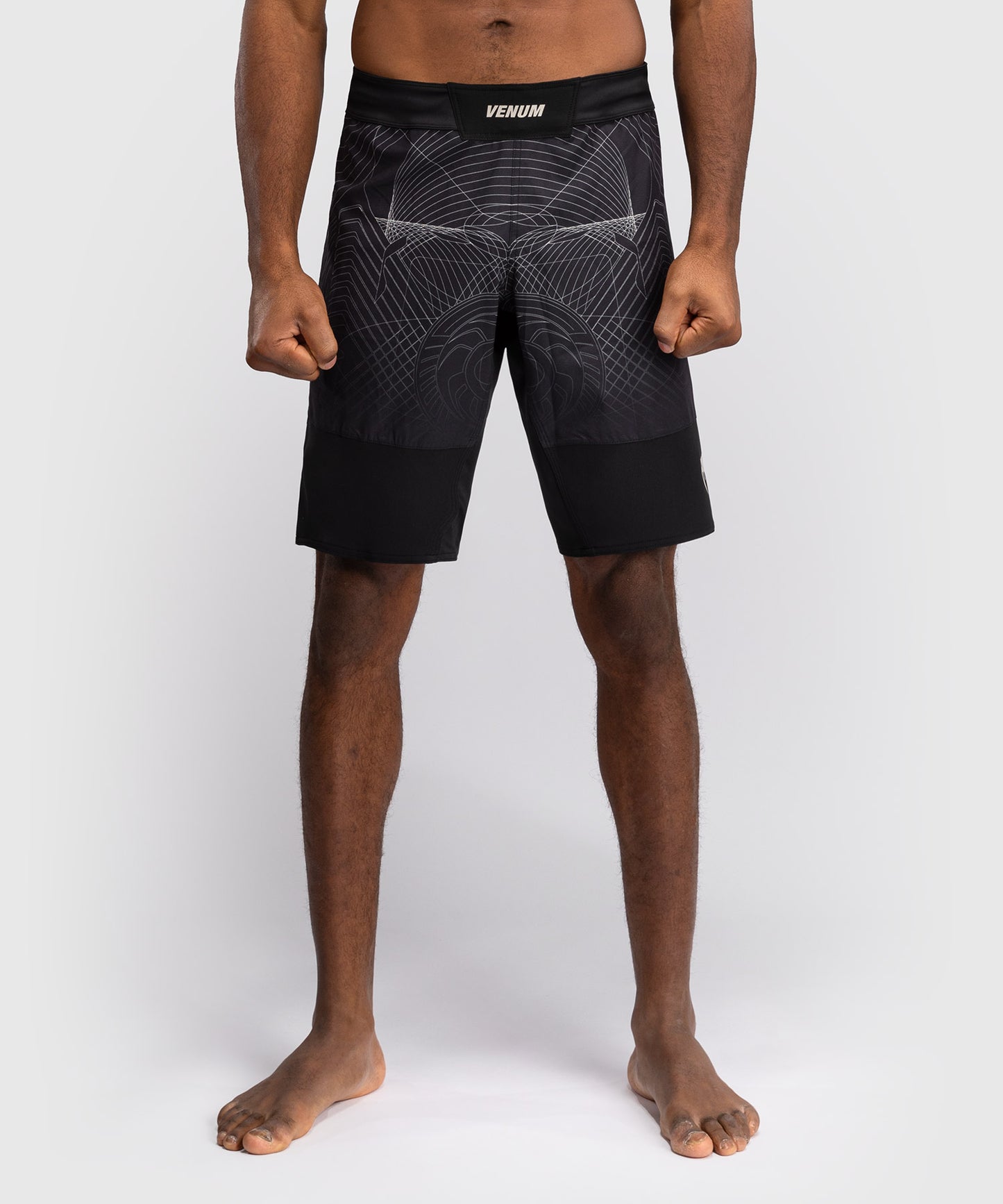 Venum G-Fit Air Pantalones de Lucha para Hombre - Negro Profundo/Arena del desierto