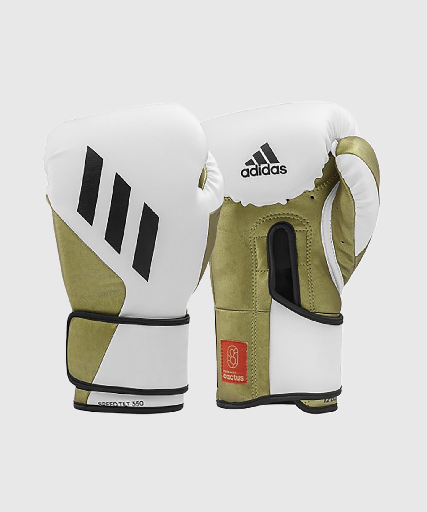 Adidas Tilt 350V Pro Guantes de Boxeo - Blanco/Oro