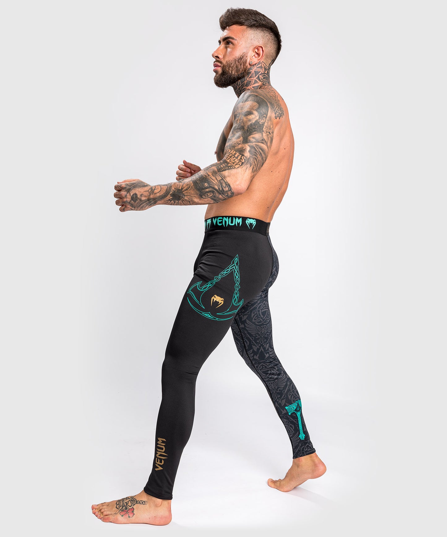 Pantalones de Compresión Venum Assassin's Creed Reloaded - Negro