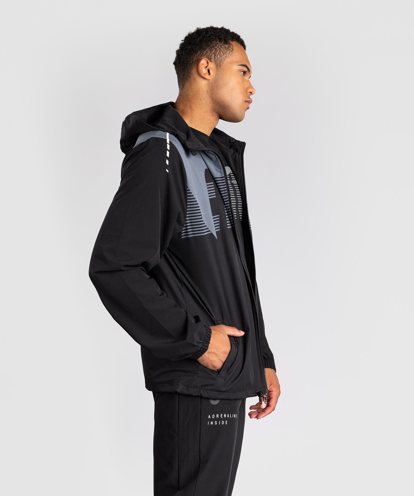 Venum Adrenaline Trainingsjacke – Schwarz/Silbergrau