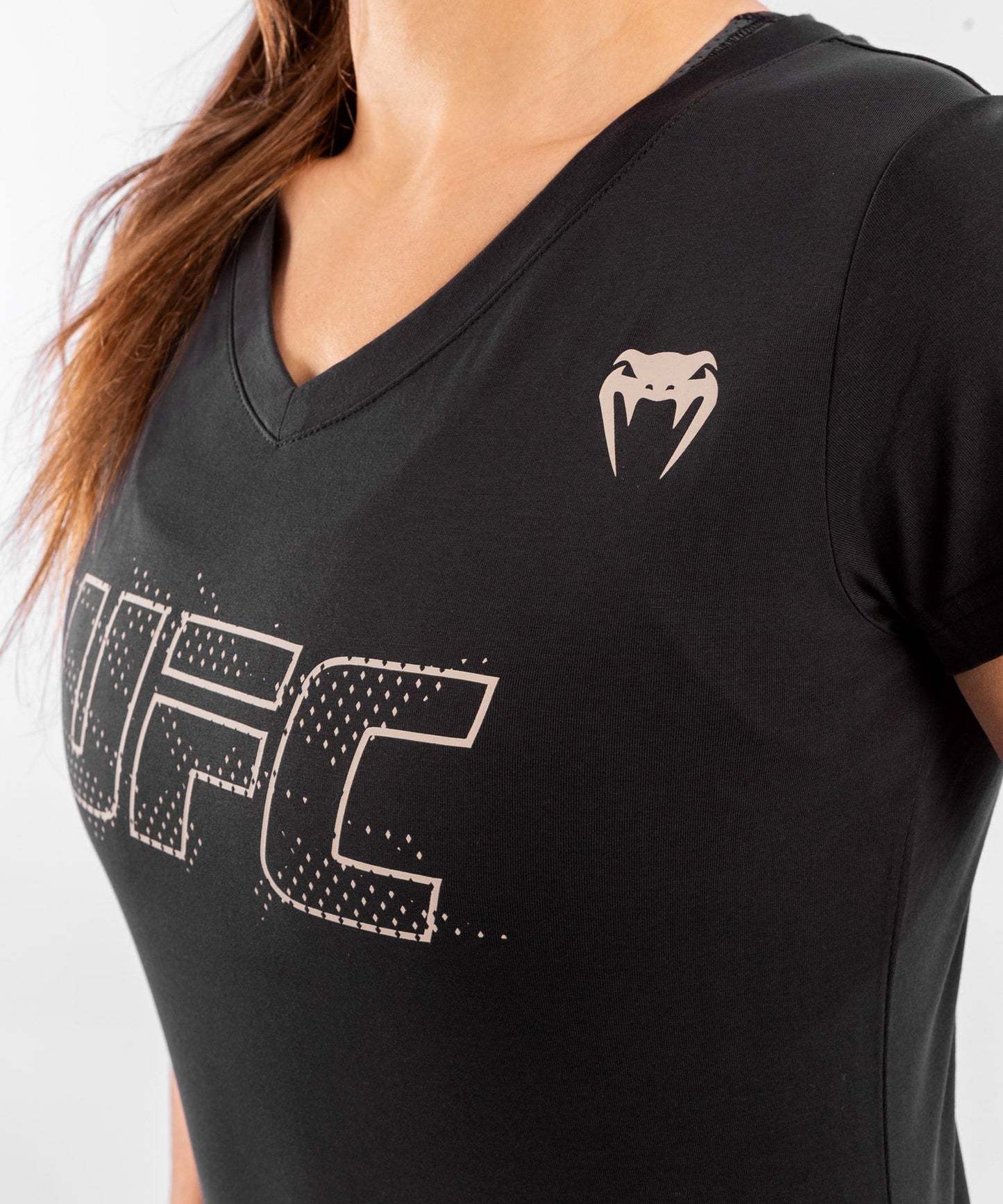 Damen UFC Venum Authentic Fight Week Kurzarm T-Shirt - Schwarz
