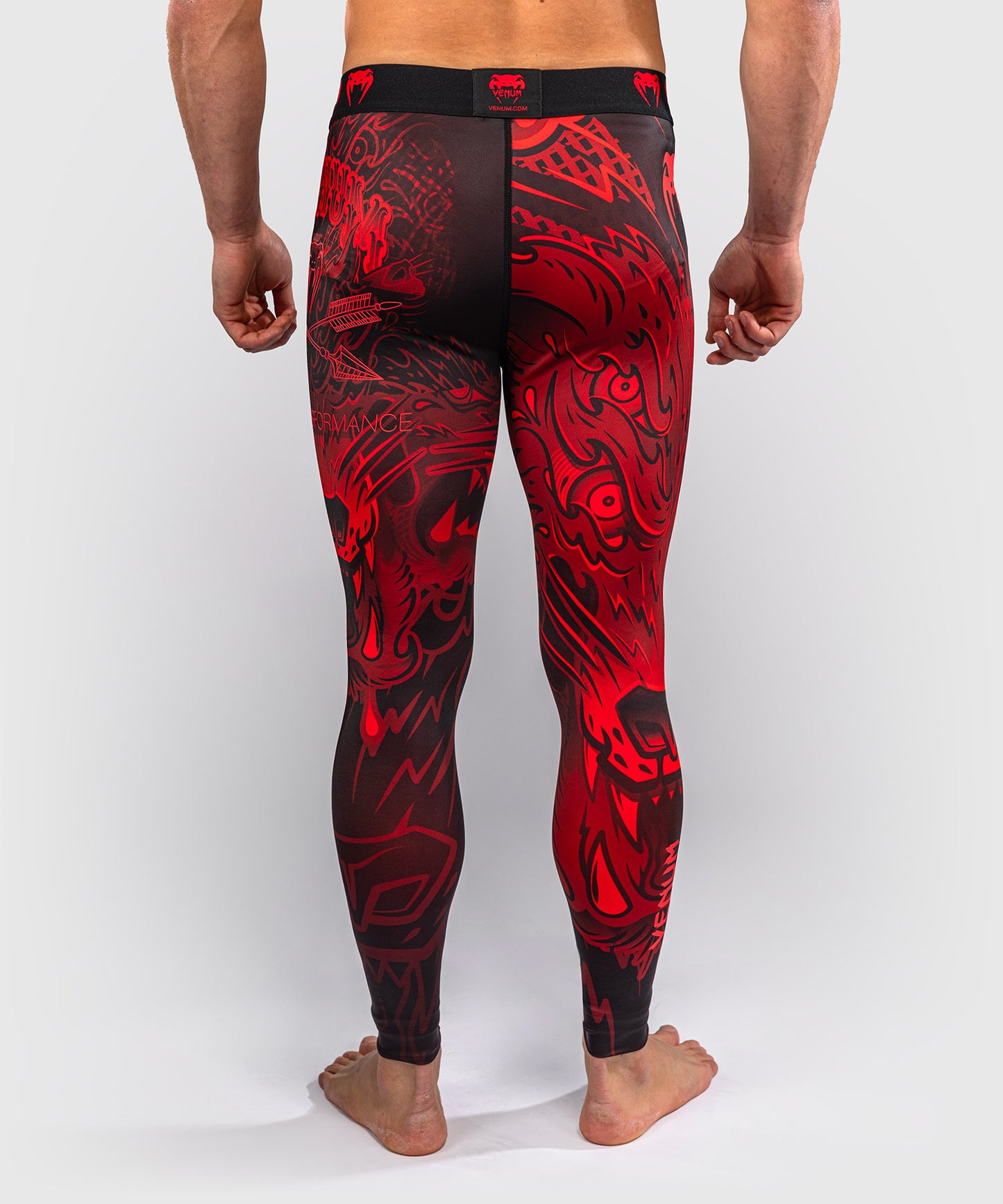 Venum Wolf Atak Spats – Nero/Rosso
