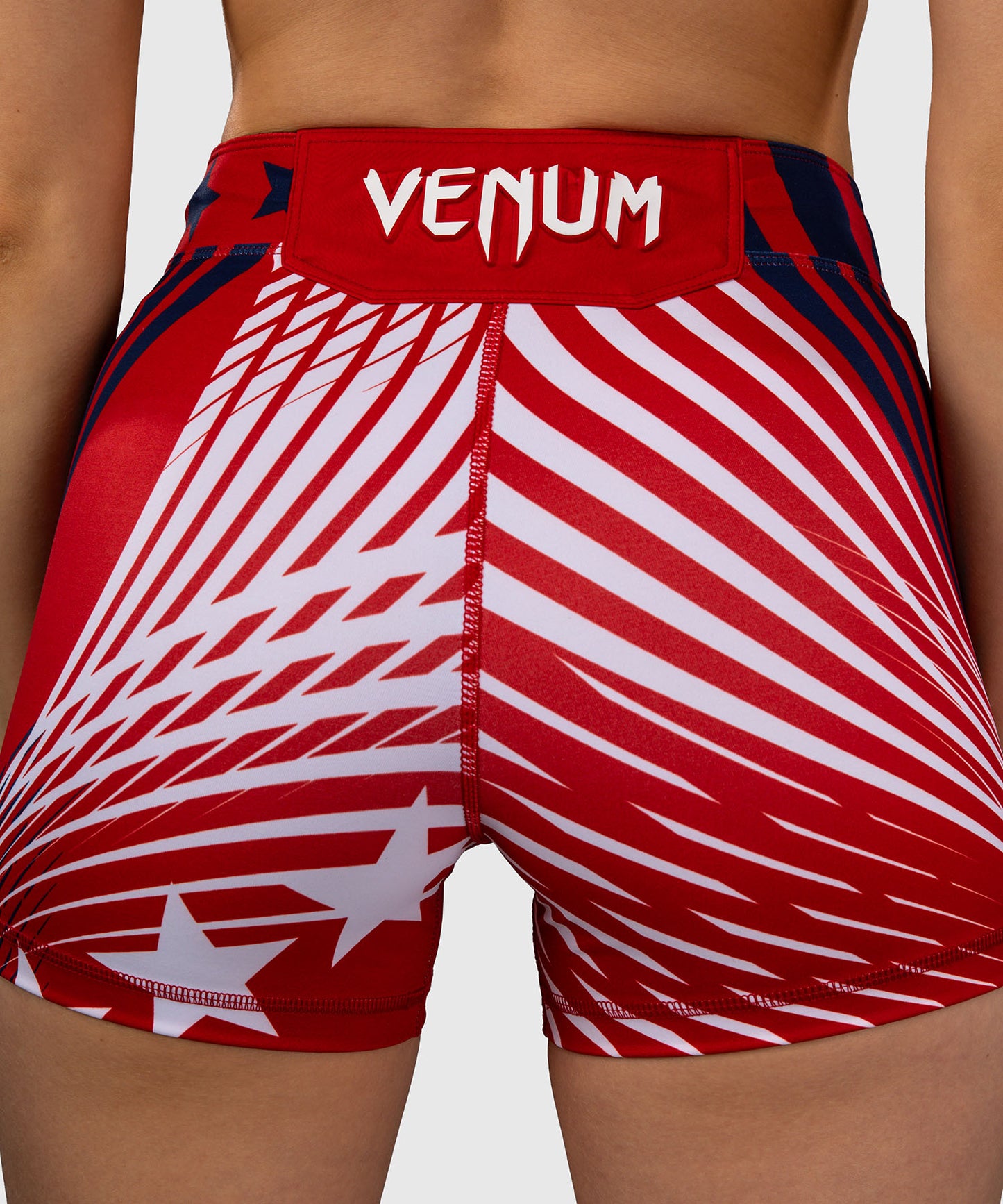 Official UFC Freedom 250 by Venum Authentic Pantaloncini Vale Tudo taglio corto da donna - Rosso