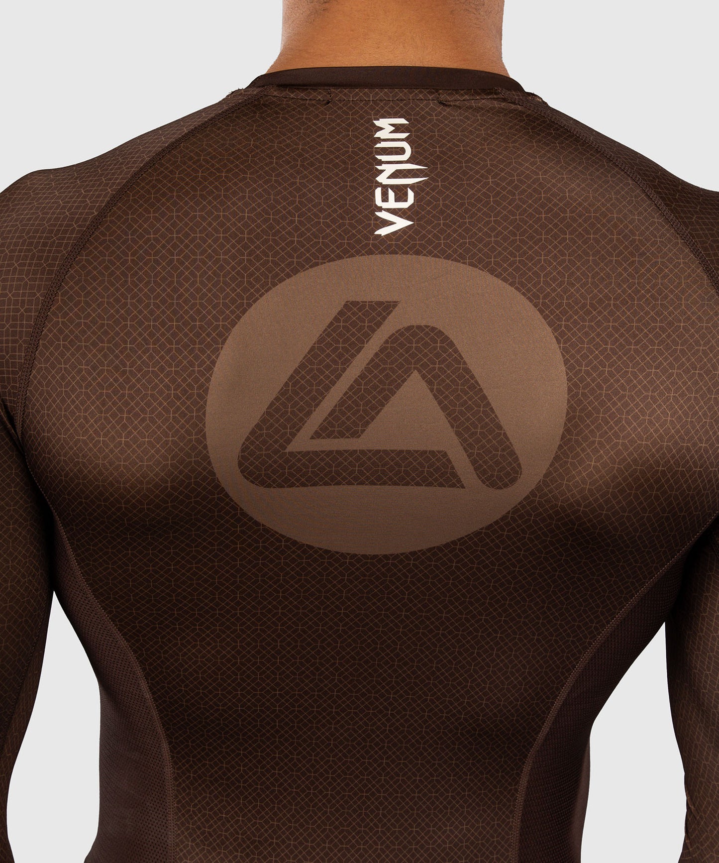 Rashguard à Manches Longues Venum x Roger Gracie Academy - Marron Foncé