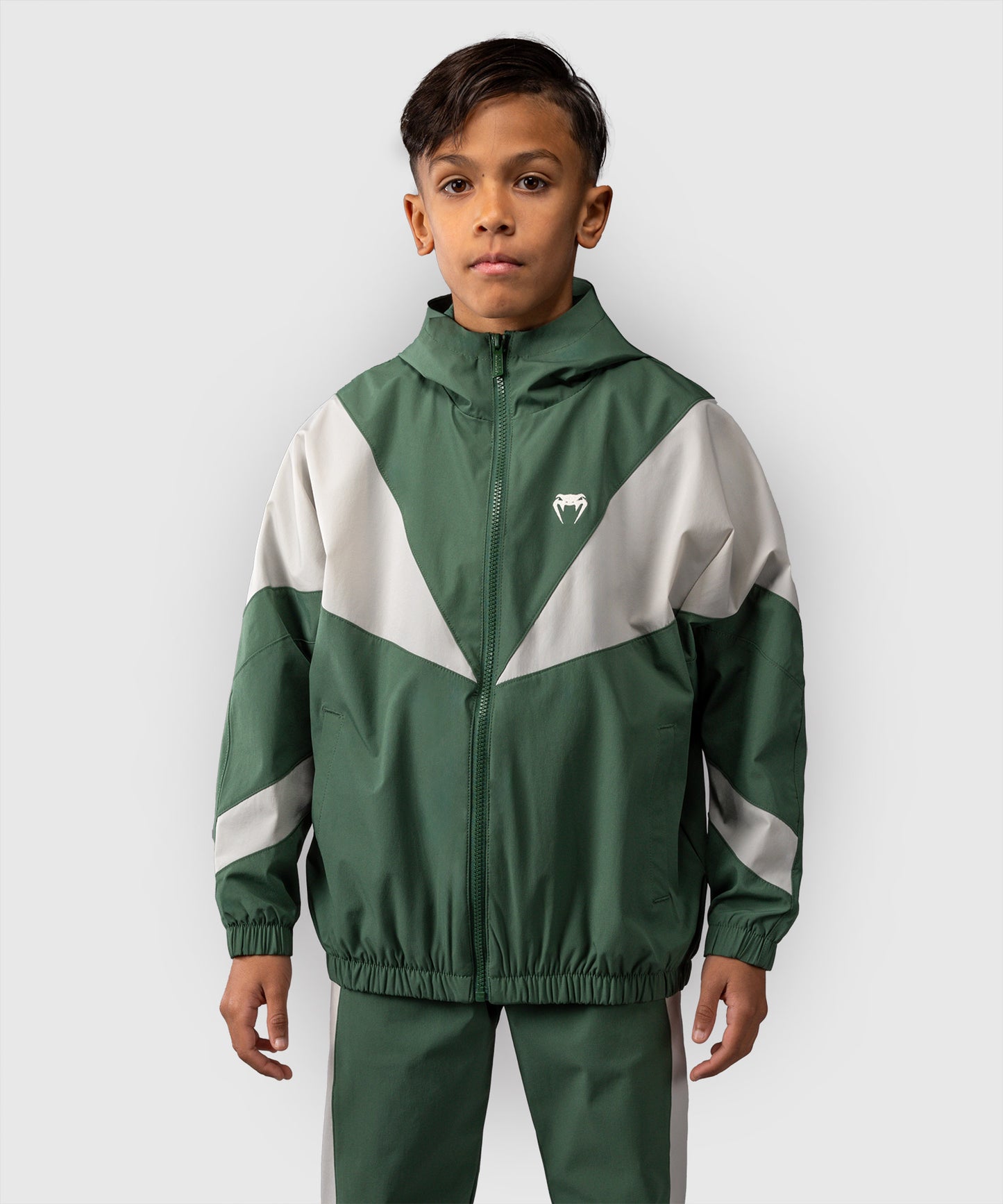 Veste Venum pour Enfant Venum Vectra – Vert Forêt/ Blanc Cassé