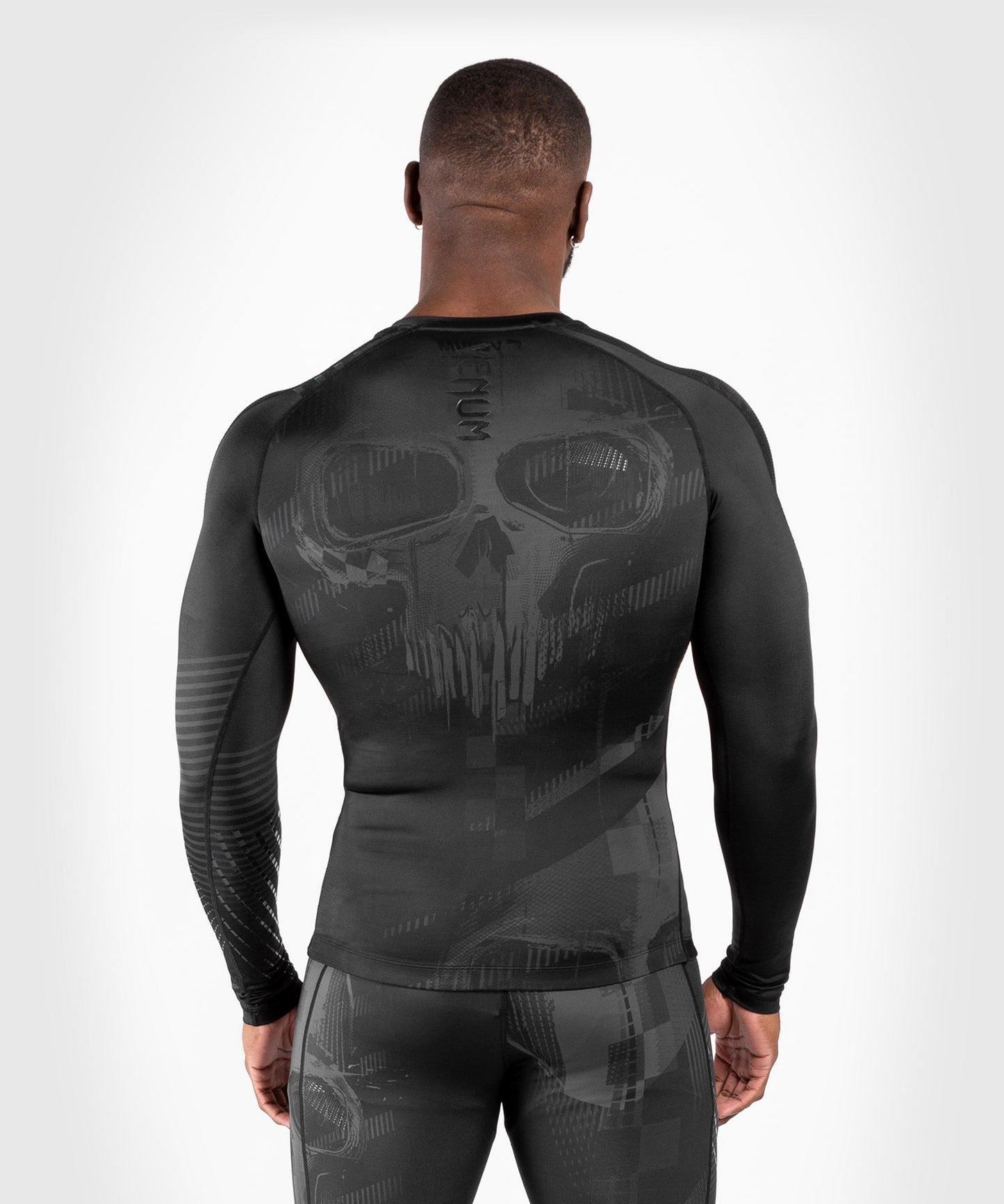 Venum Skull Compression T-Shirt - Long Sleeve - Black/Black