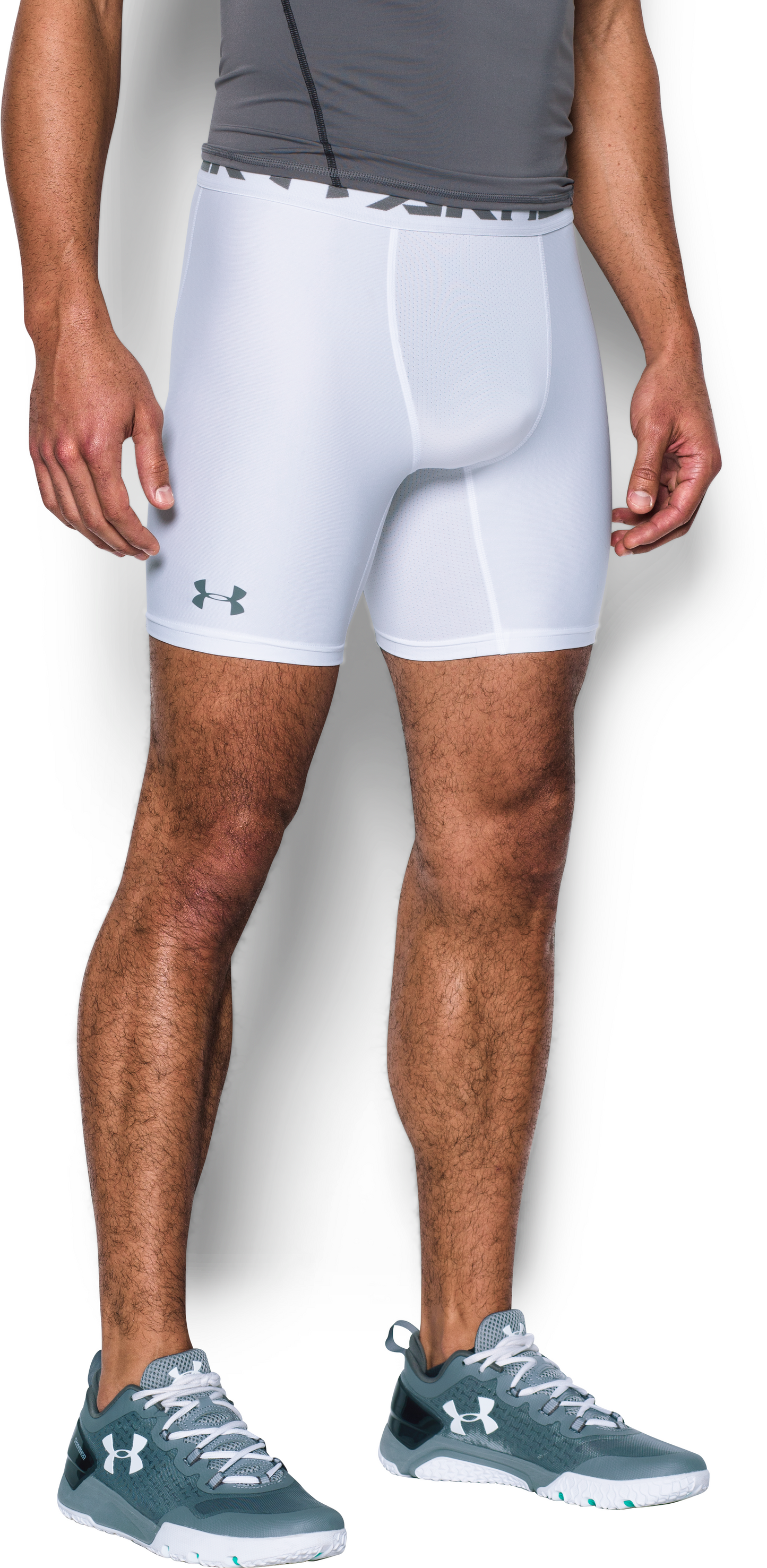 Under Armour HeatGear Short de Compresión – Blanco