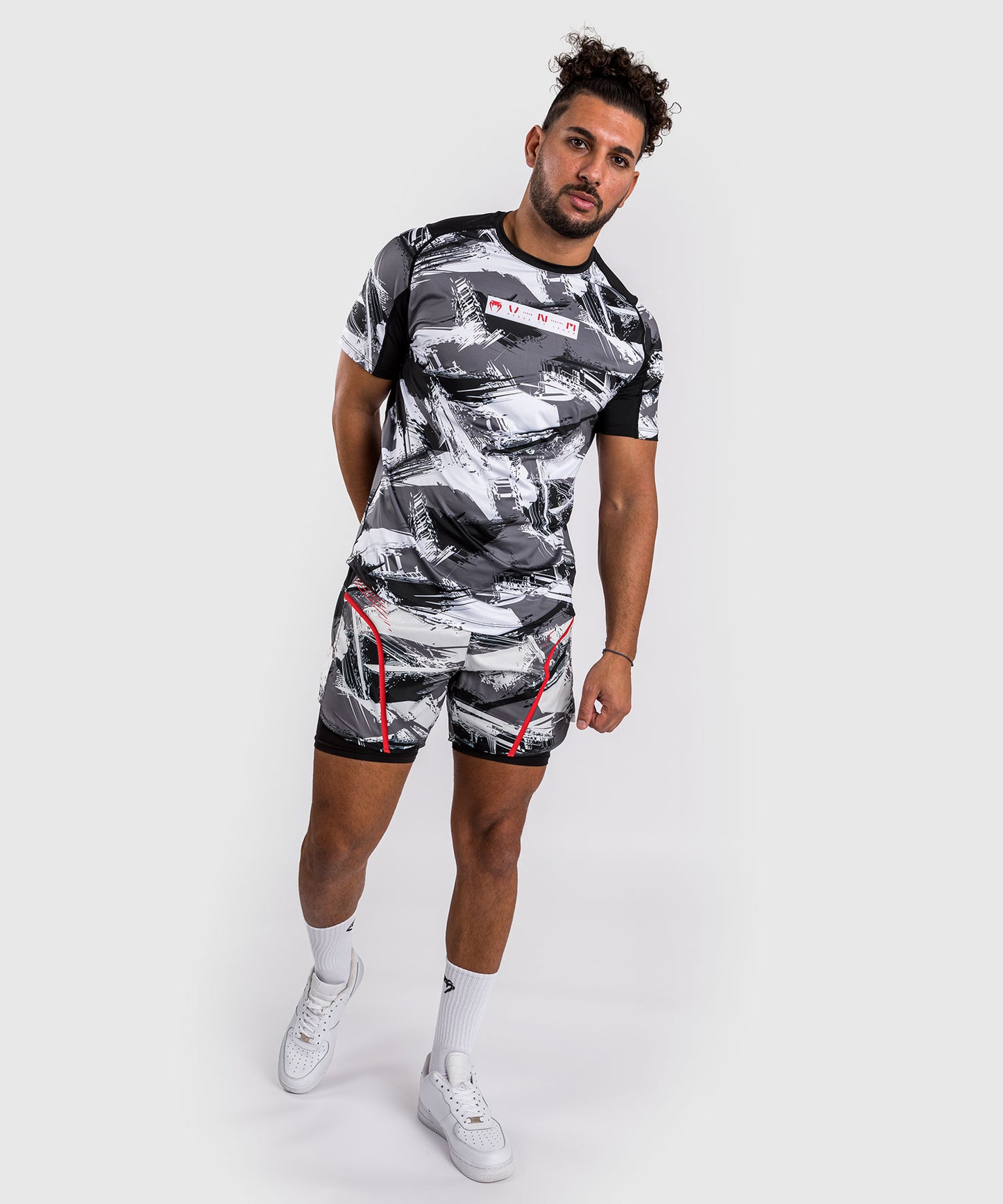 T-shirt Dry-Tech Venum Electron 3.0 - Gris/Rouge