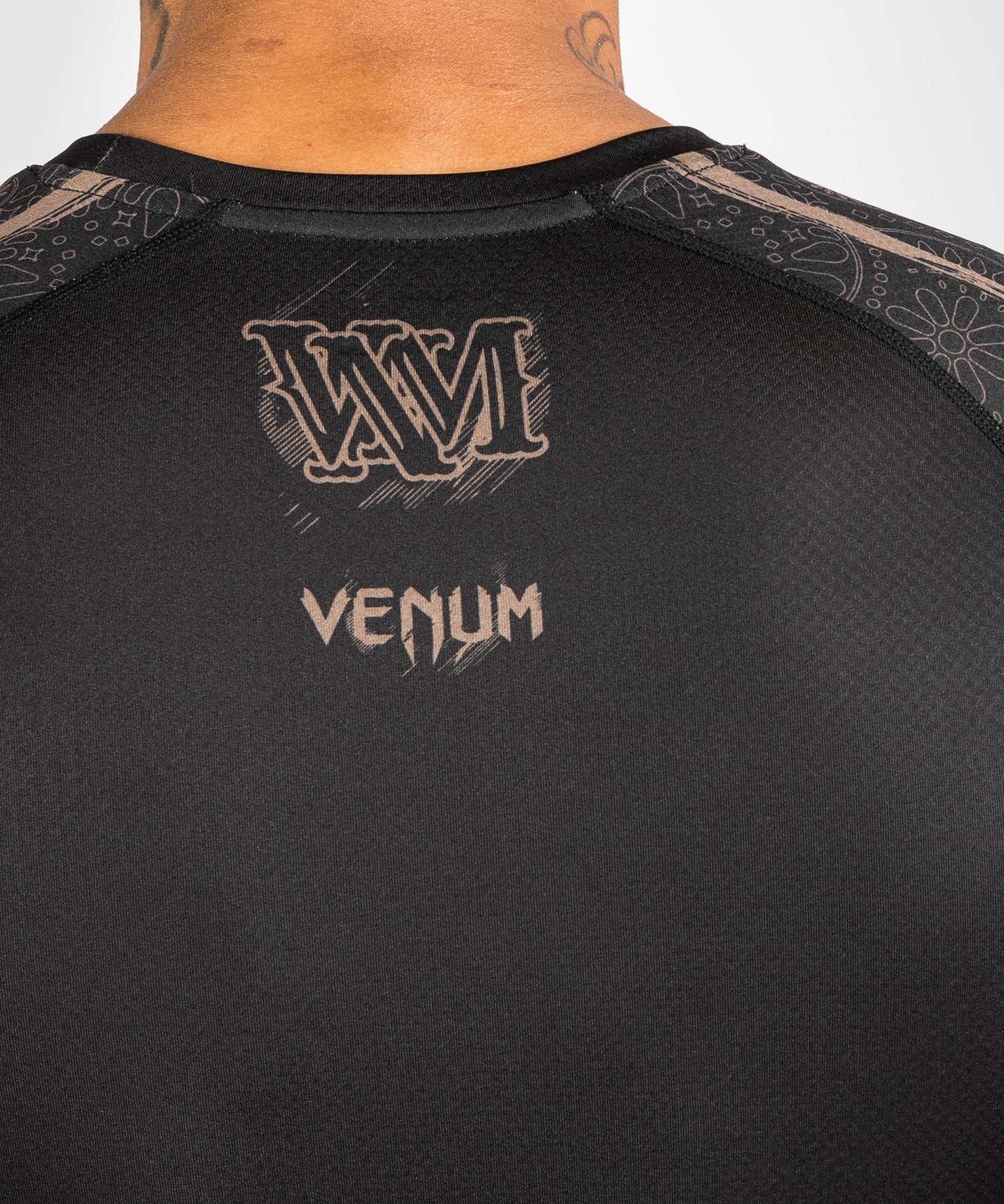 Rashguard Santa Muerte Dark Side Venum - manches longues - Noir/Marron