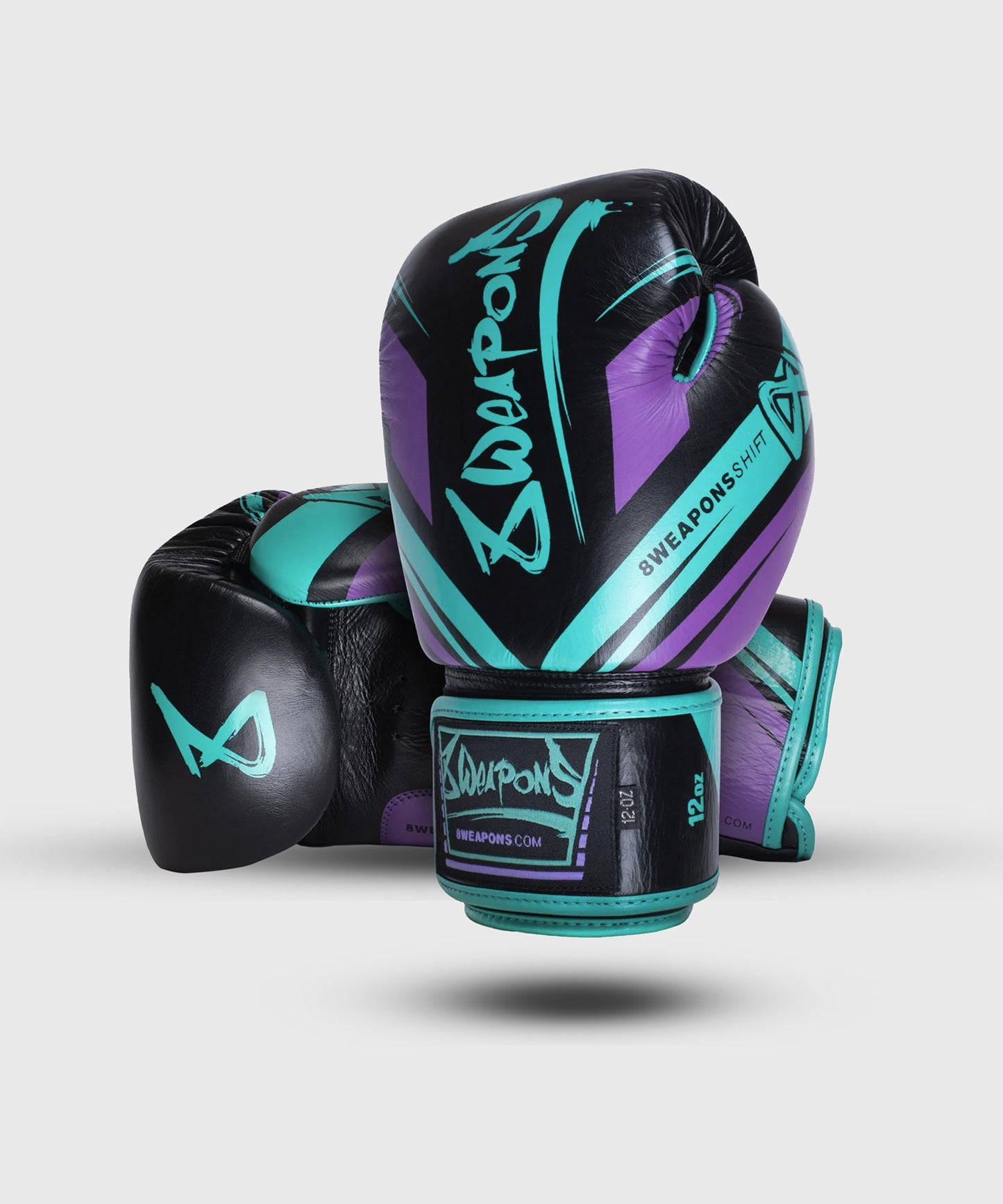 8 Weapons Shift Cyber Boxhandschuhe - Schwarz/Violett