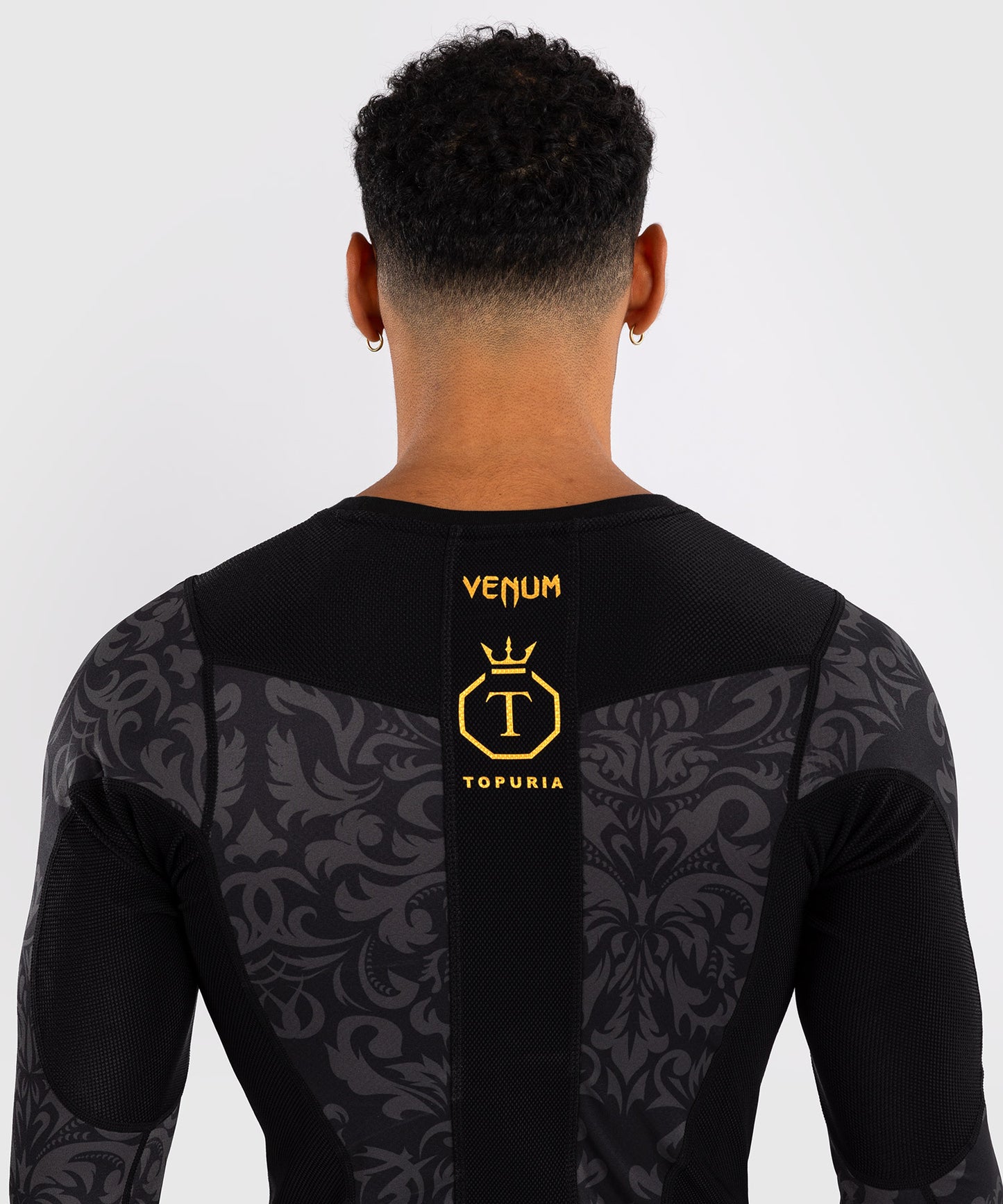 Venum x Topuria Unmatched Edition Rashguard a Maniche Lunghe - Nero/Oro
