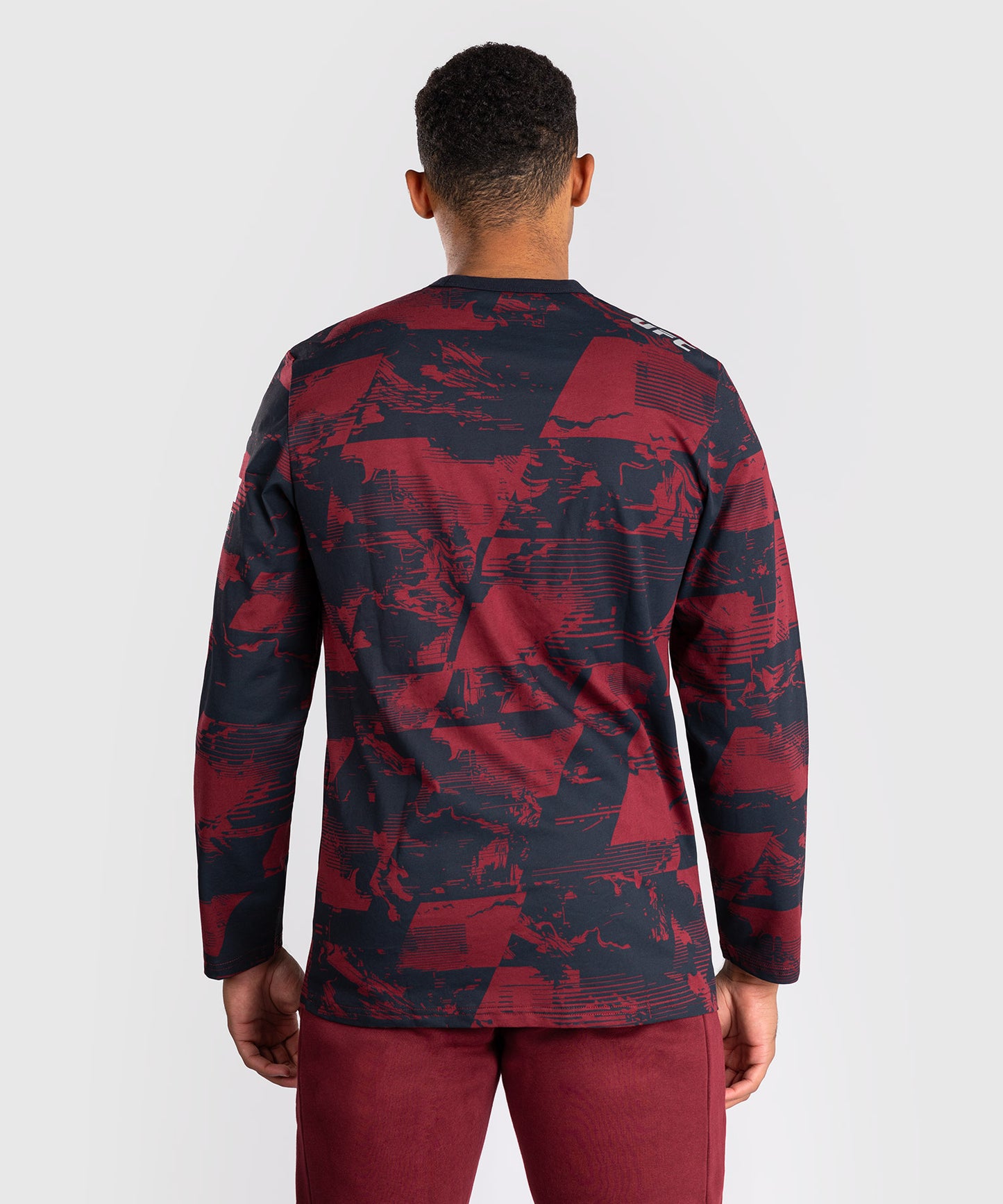 Men's UFC Zenith by Venum Burgundy Authentic Fight Week Long Sleeve T-Shirt