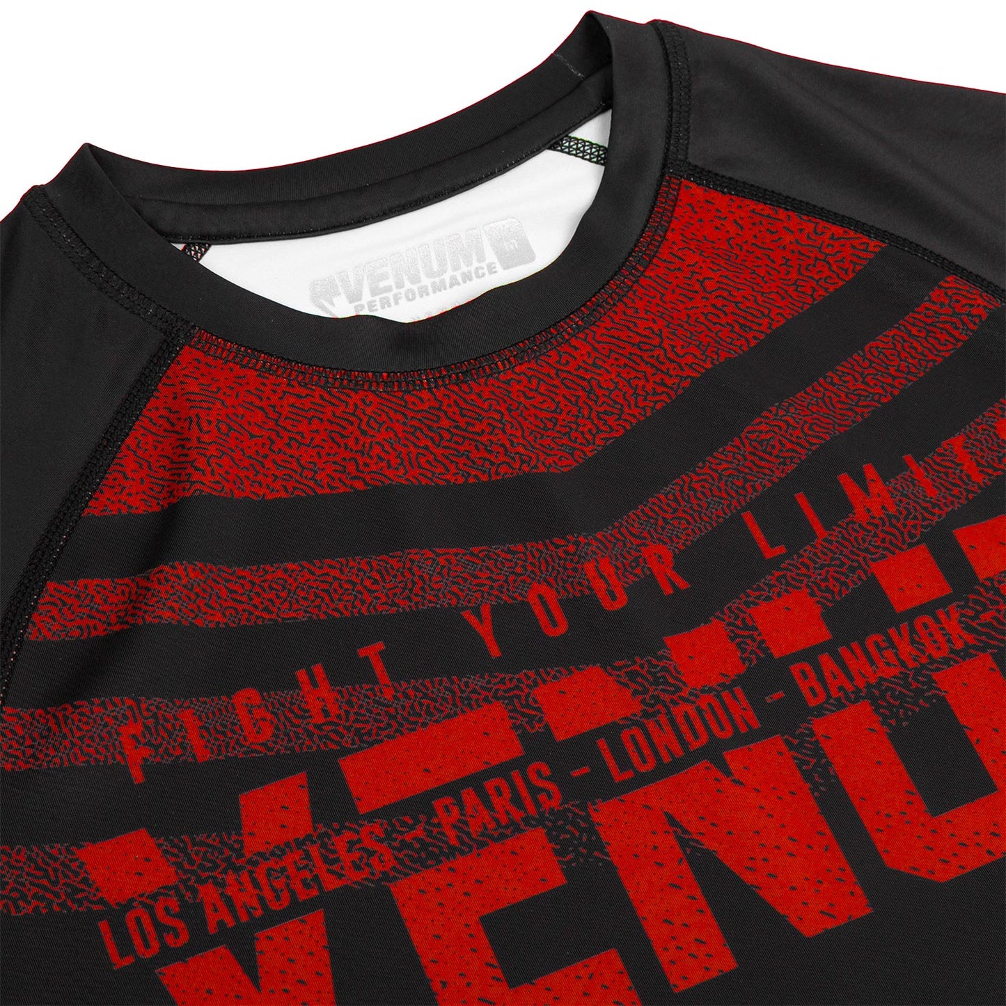 Signature Rashguard Kurzarm - Schwarz/Rot
