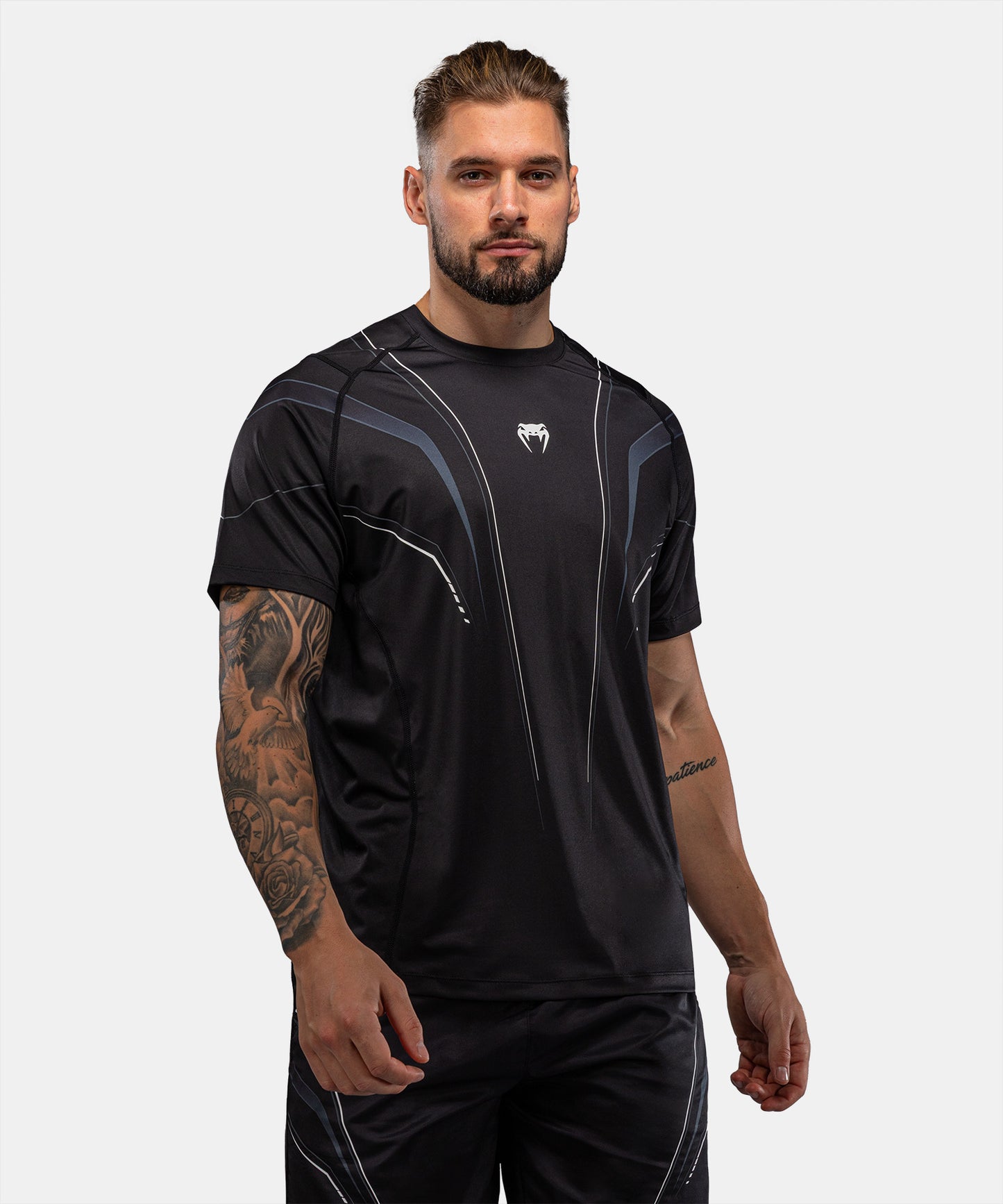 T-shirt Dry Tech Venum Streamline – Noir/Blanc