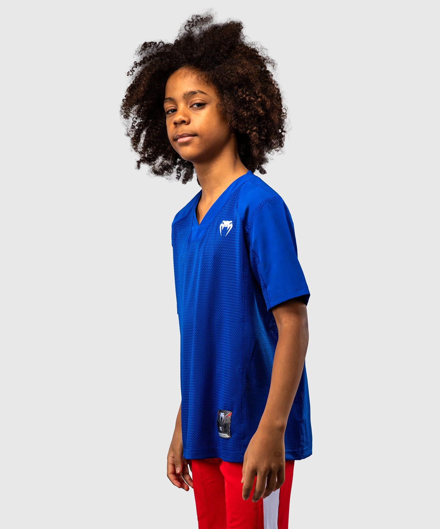Venum Elite Kids Football Short Sleeve Jersey - Royal Blue