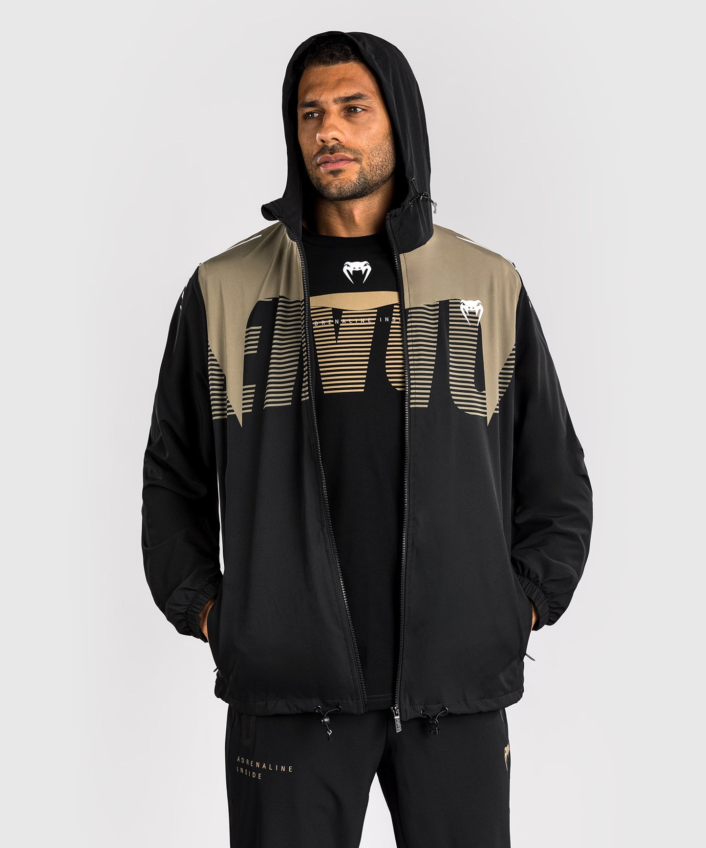 Veste de Survêtement Venum Adrenaline – Noir/Sable