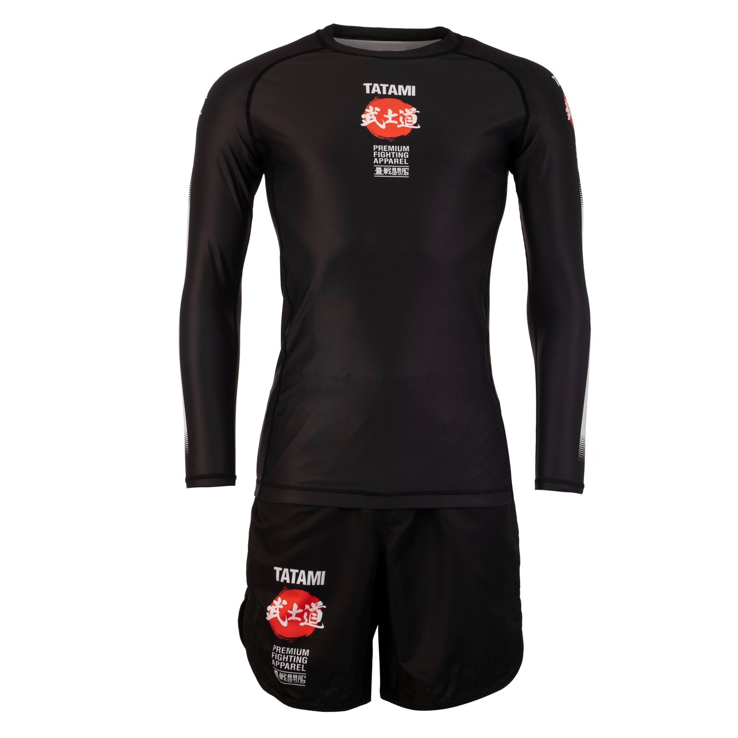 T-shirt de Compression Tatami Fightwear - Manches Longues - Noir