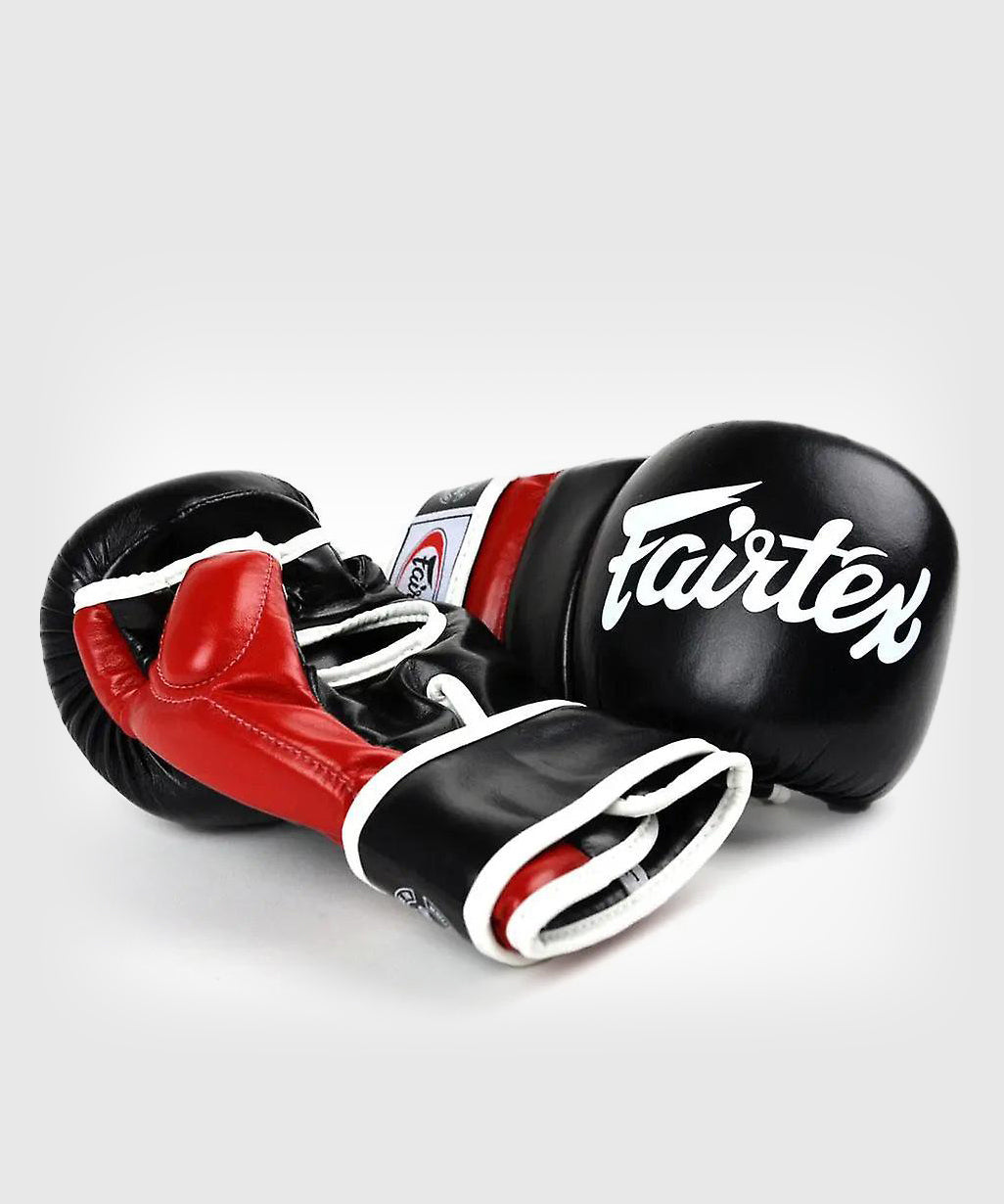 Fairtex V18 Guantoni da Sparring MMA - Nero/Rosso