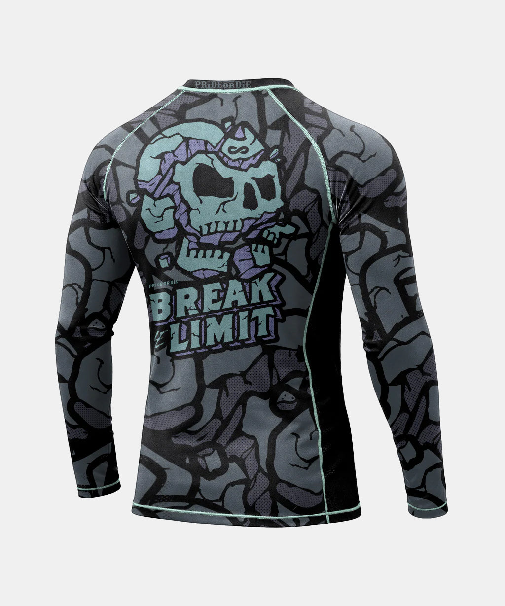 Rashguards Manches Longues Pride Or Die Break The Limit - Noir