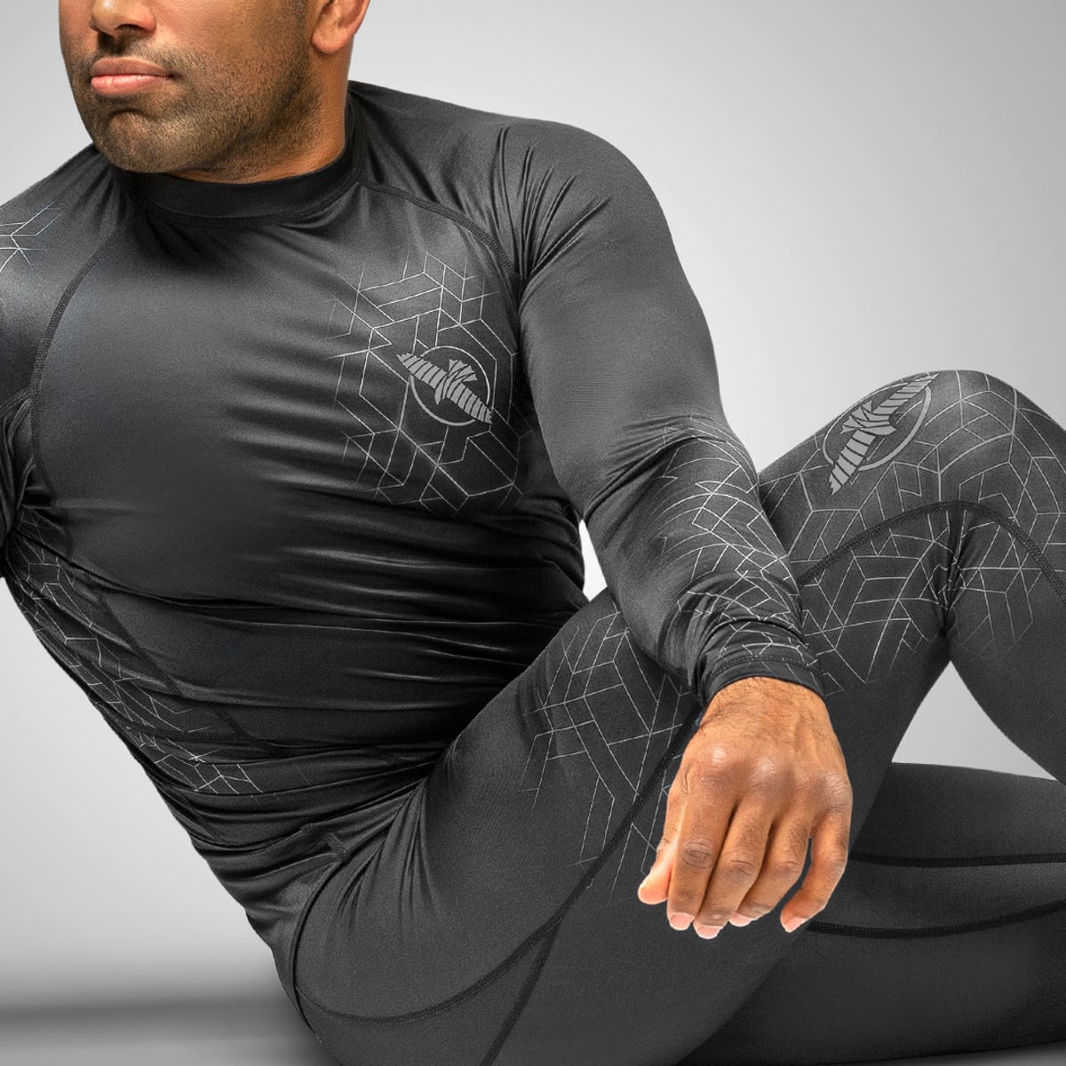 Hayabusa Geo Pantalones de Compresión - Grau