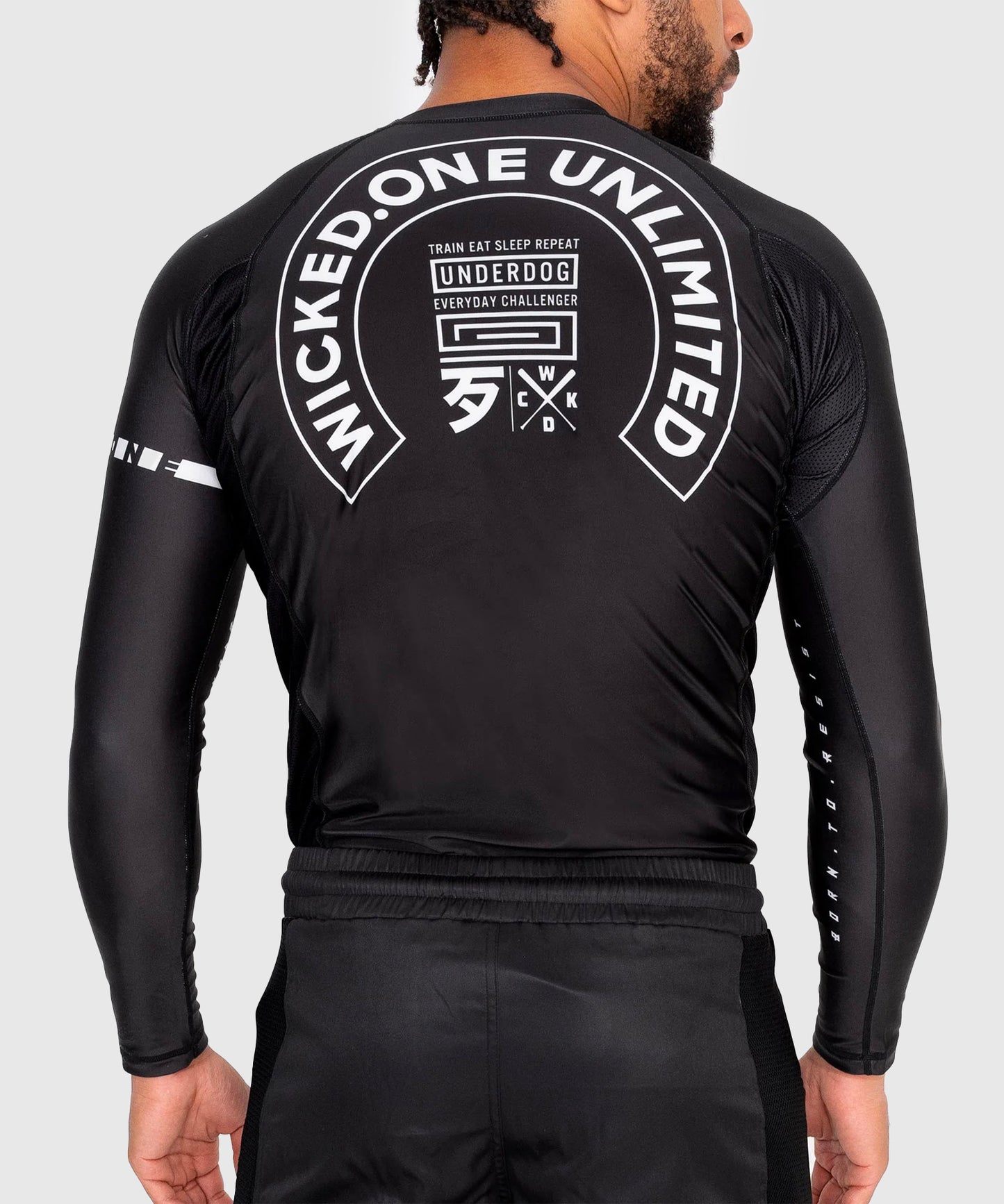 Wicked One Track Langarm-Rashguard - Schwarz