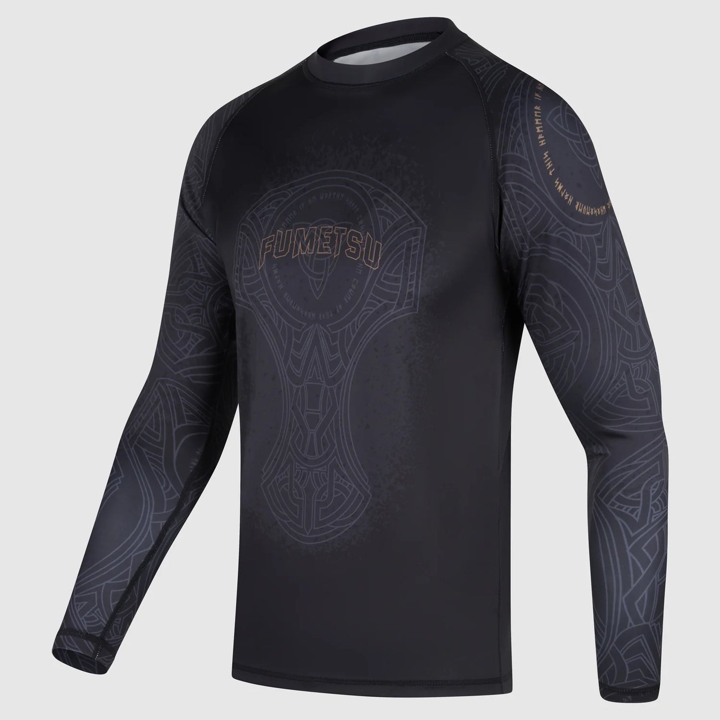 Fumetsu Mjolnir Rashguard de Manga Larga - Negro/Bronce
