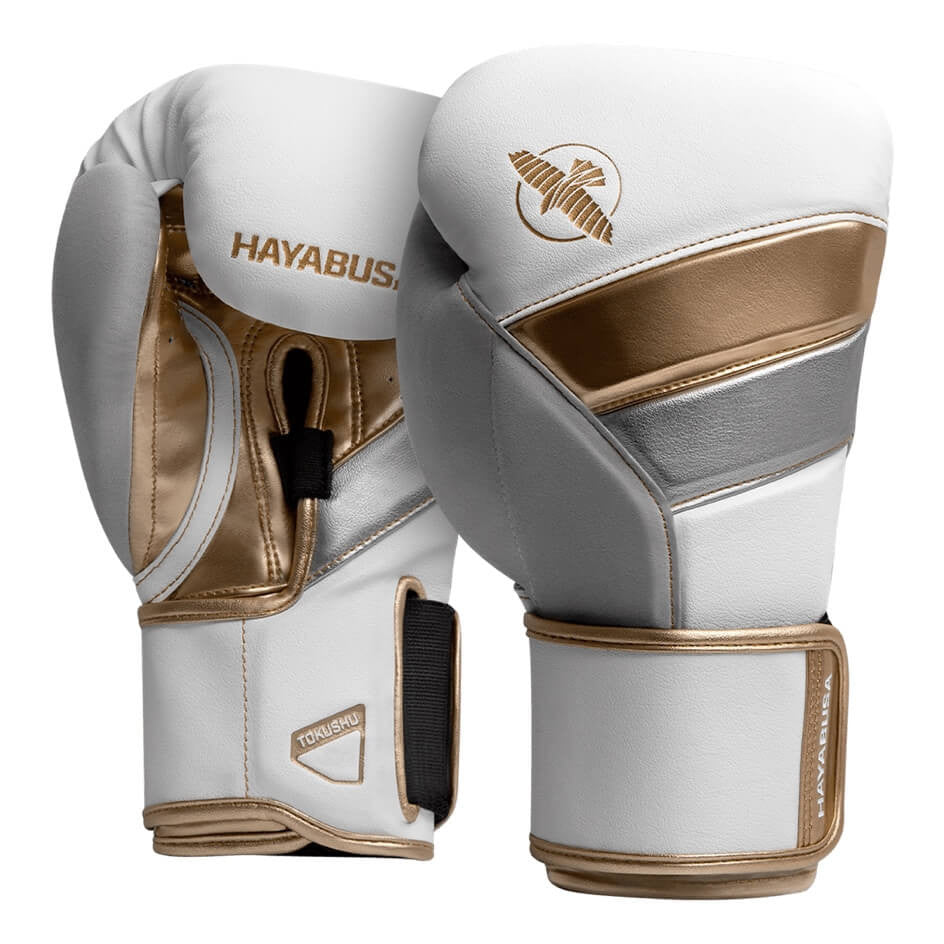 Hayabusa T3 Boxhandschuhe - Weiß/Gold