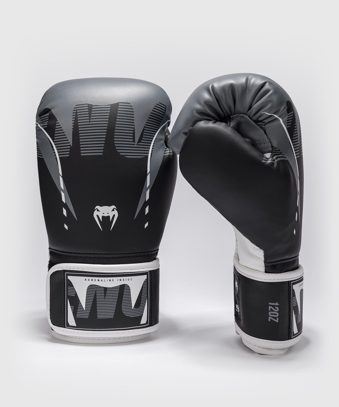 Gants de Boxe Venum Adrenaline – Noir/Gris Argenté
