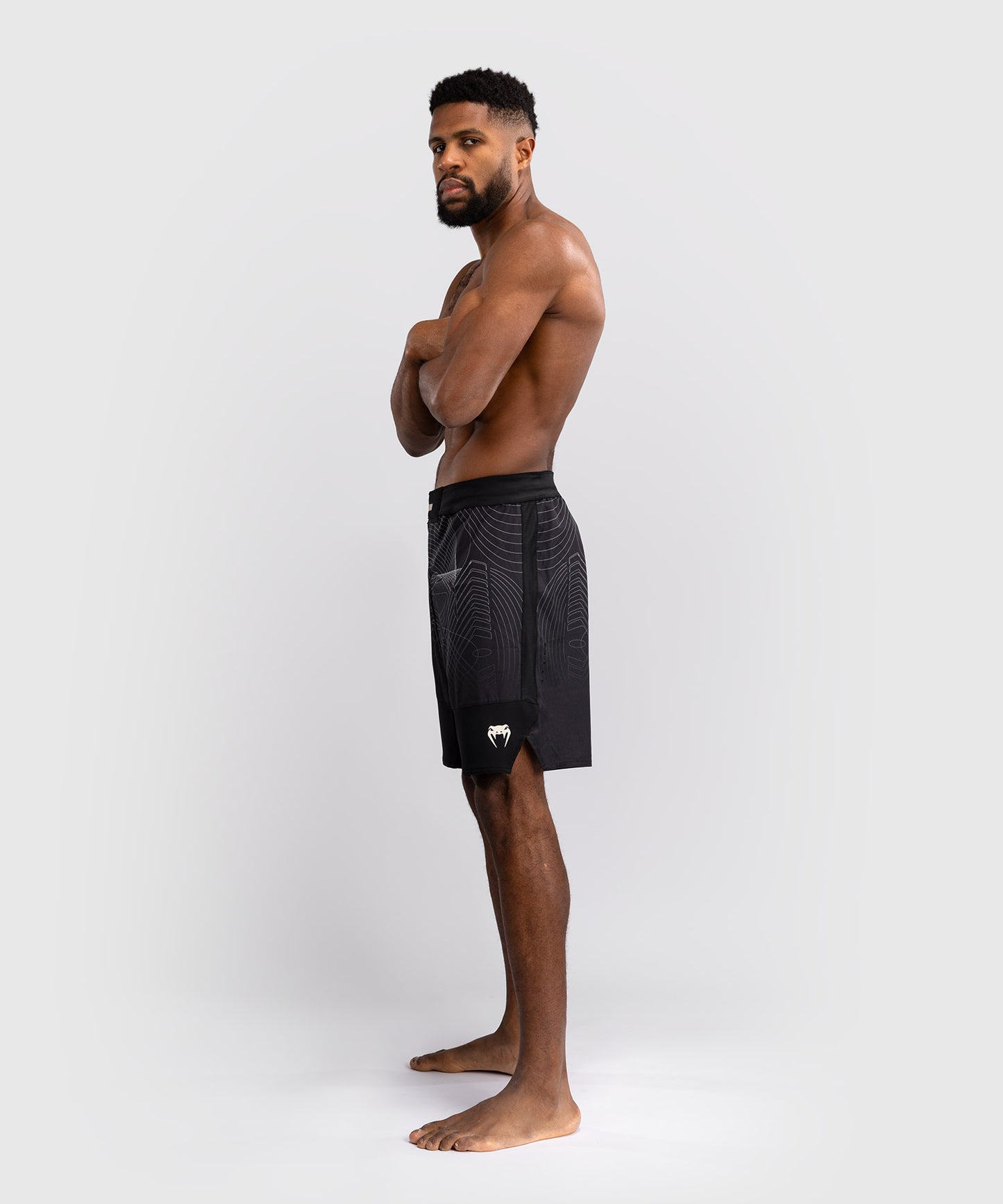 Venum G-Fit Air Pantalones de Lucha para Hombre - Negro Profundo/Arena del desierto