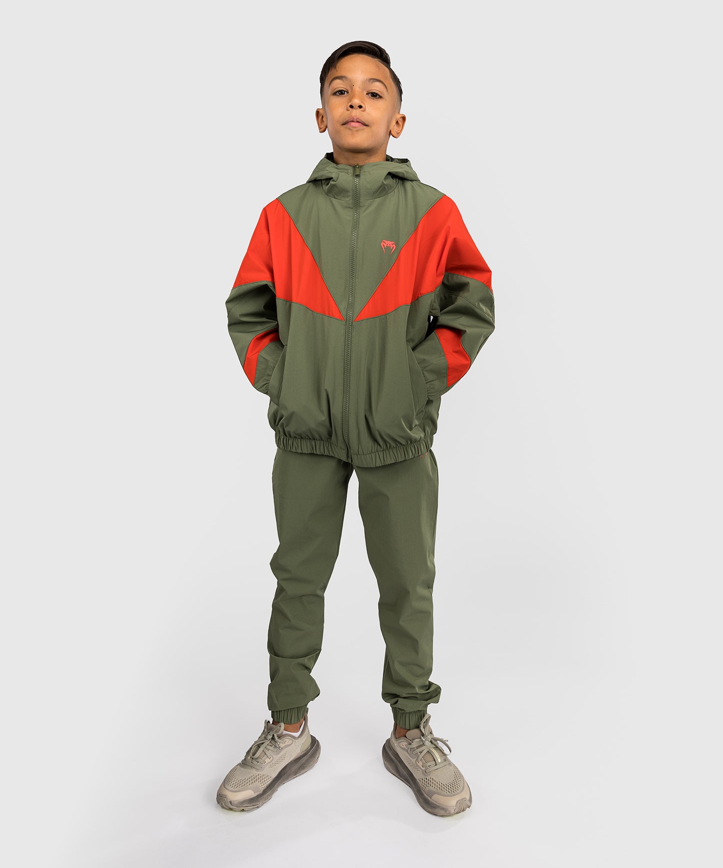 Venum Vectra Kinder Trainingsjacke - Armeegrün/Orange
