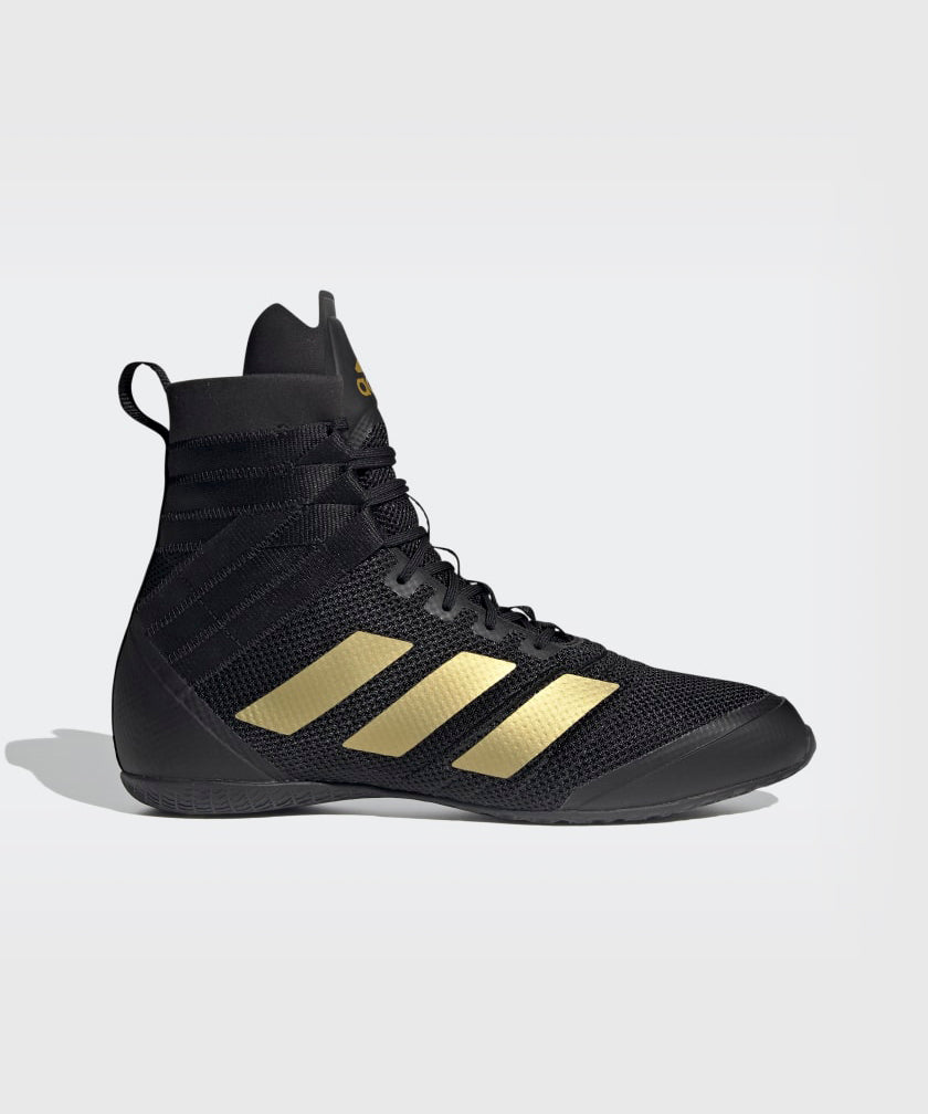 Adidas Speedex 18 Botas de Boxeo - Negro/Oro Mate