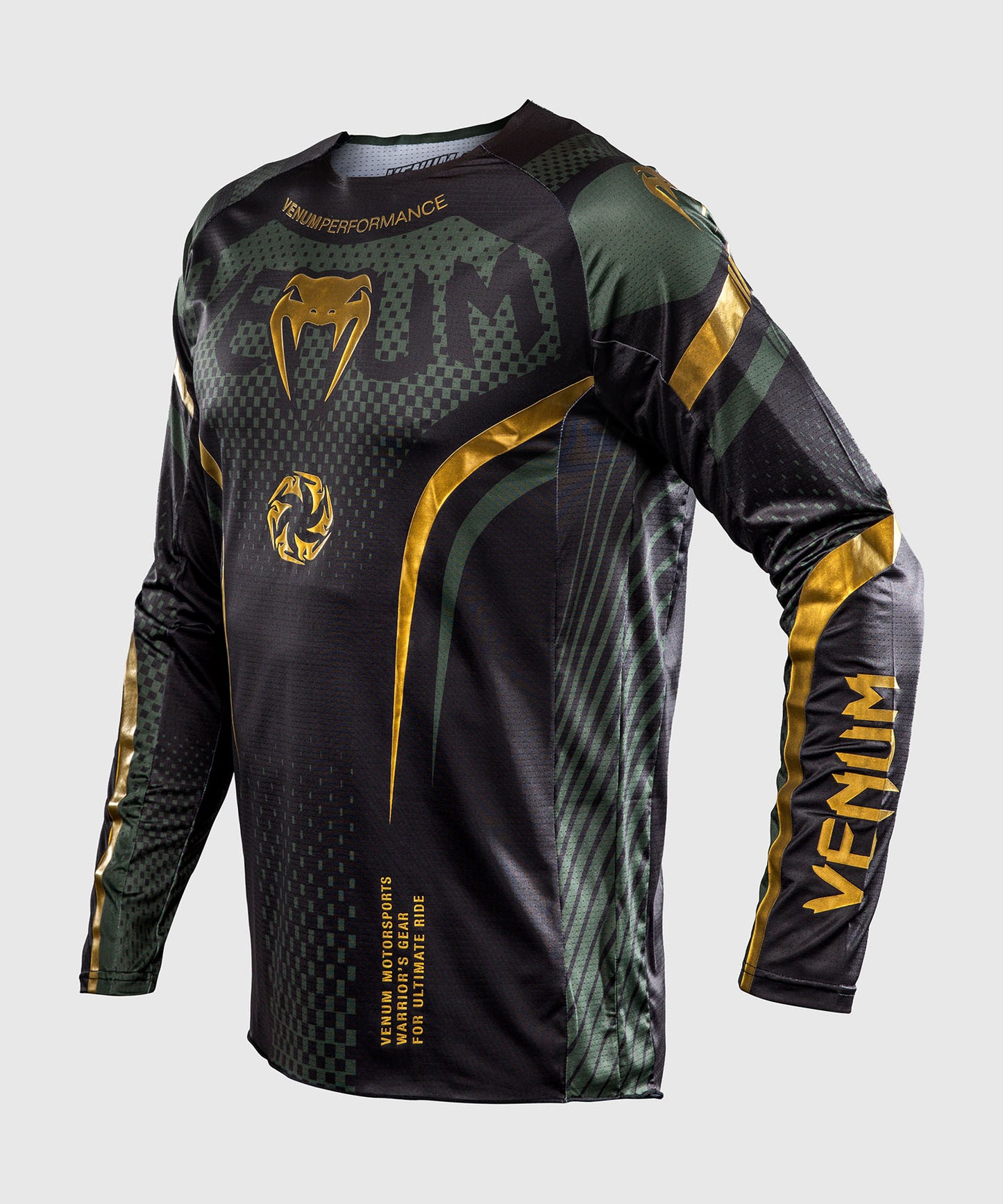 Venum MX Challenger Motocross-Trikot - Schwarz/Grün/Gold