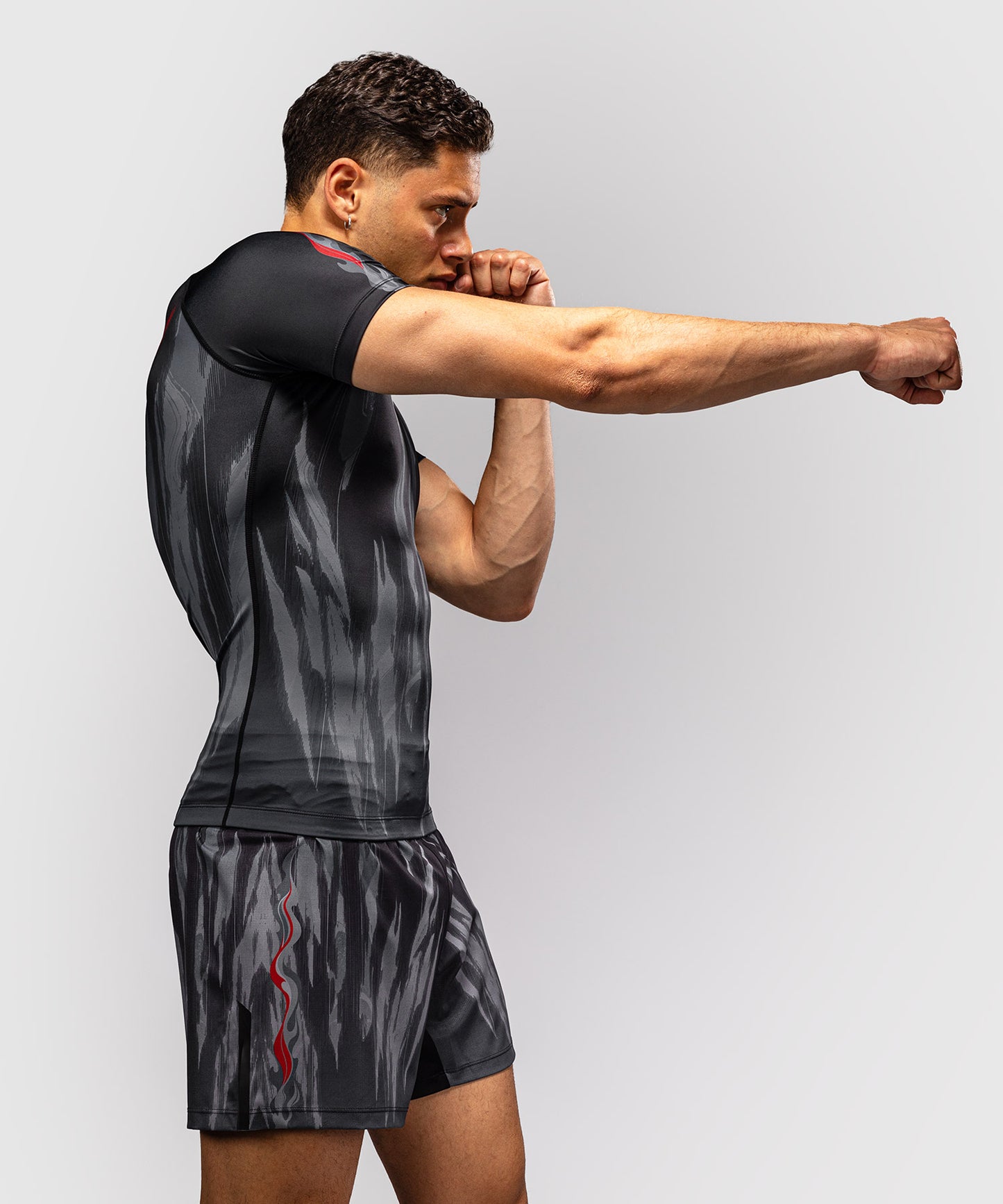Venum Demon Rashguard de Manga Corta - Negro/Gris
