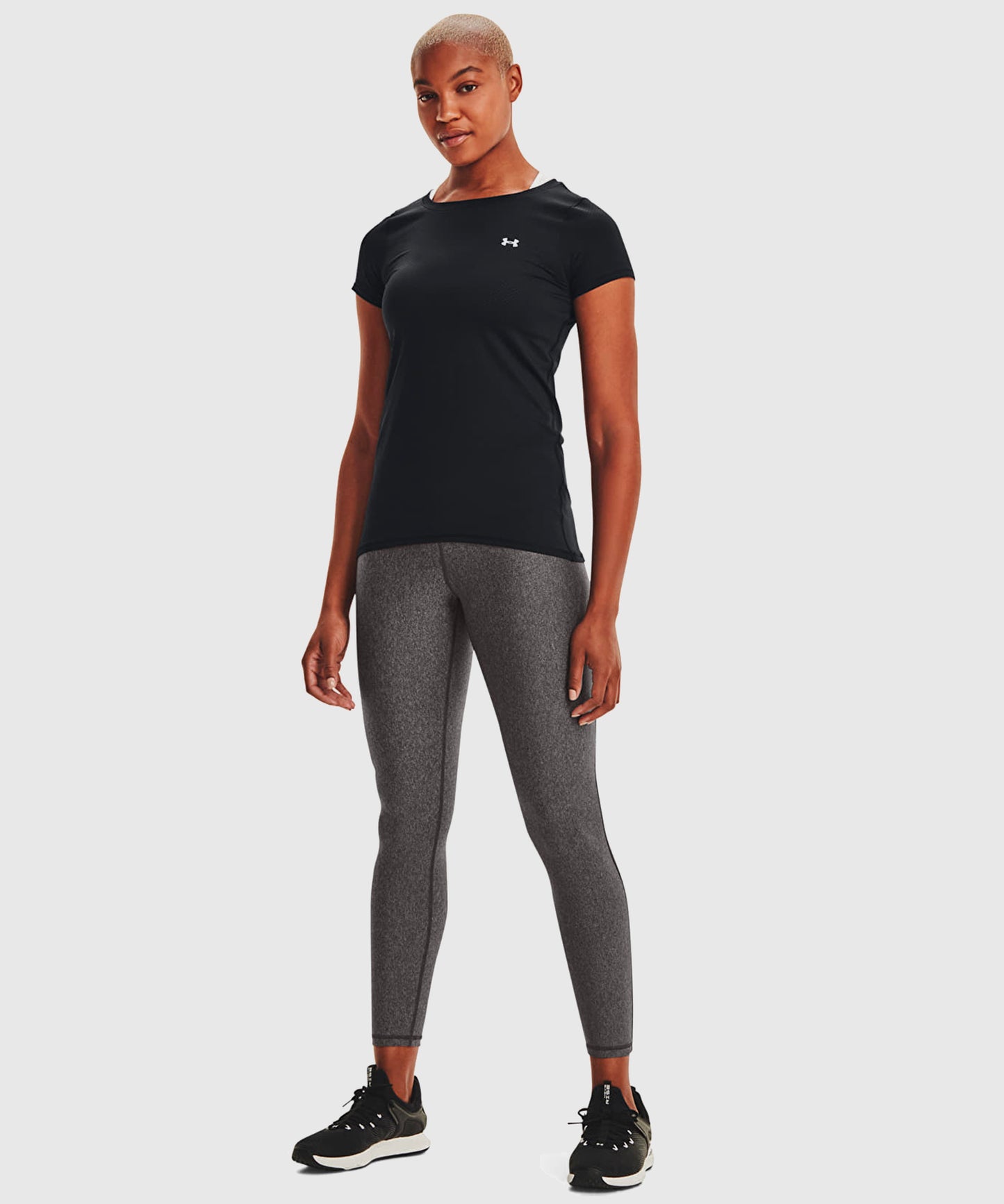 Under Armour Heatgear® Camiseta para Mujer – Negro
